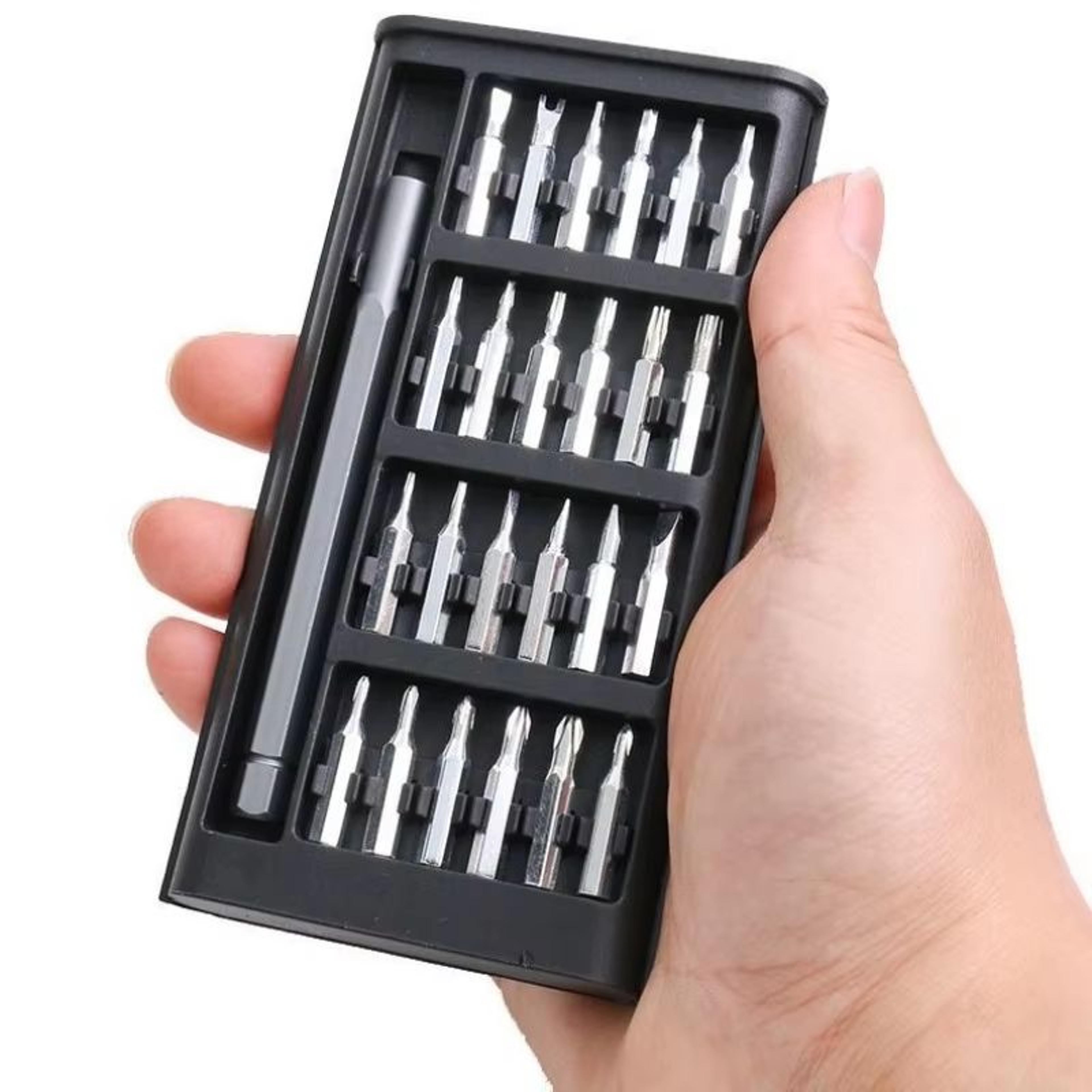 multi-functional mobile and laptop repair tool kit - precision bit screwdriver set with dust removal tools