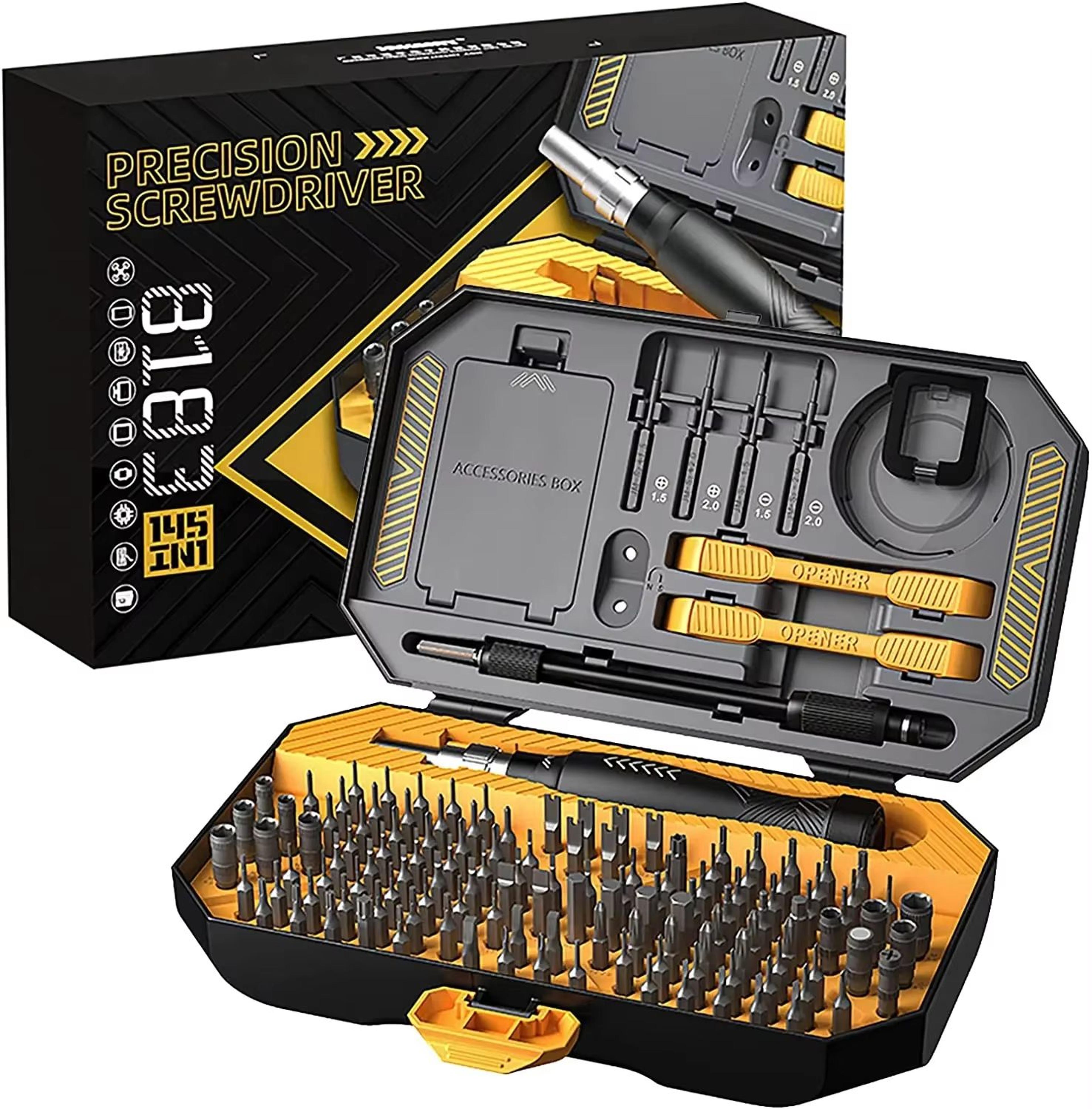 145 in 1 precision screwdriver set professional electronics repair tool kit with magnetic driver and bits
