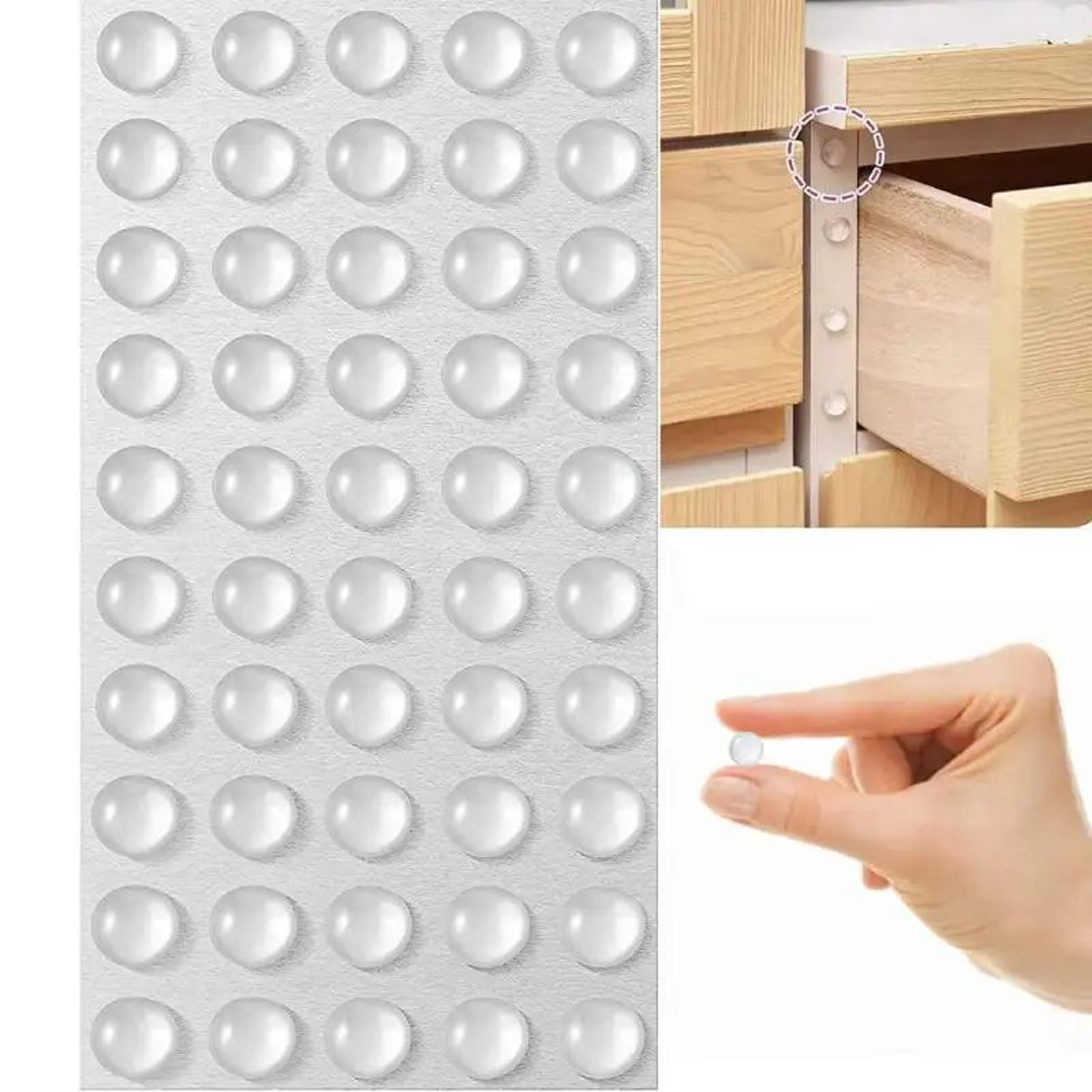 100pcs clear silicone cabinet door bumpers self adhesive furniture pads