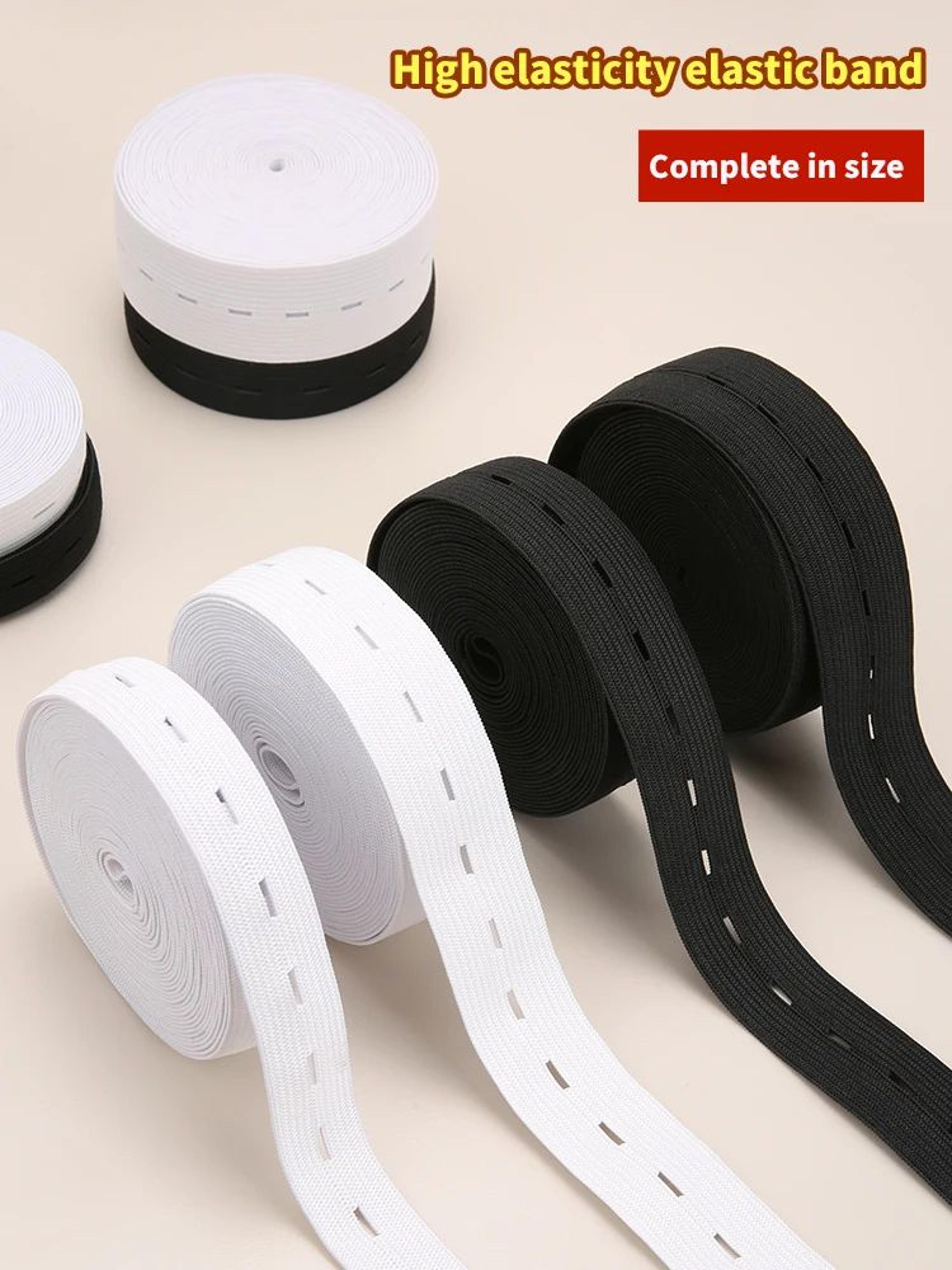 5m button hole elastic belt braided stretch belt for diy sewing accessories