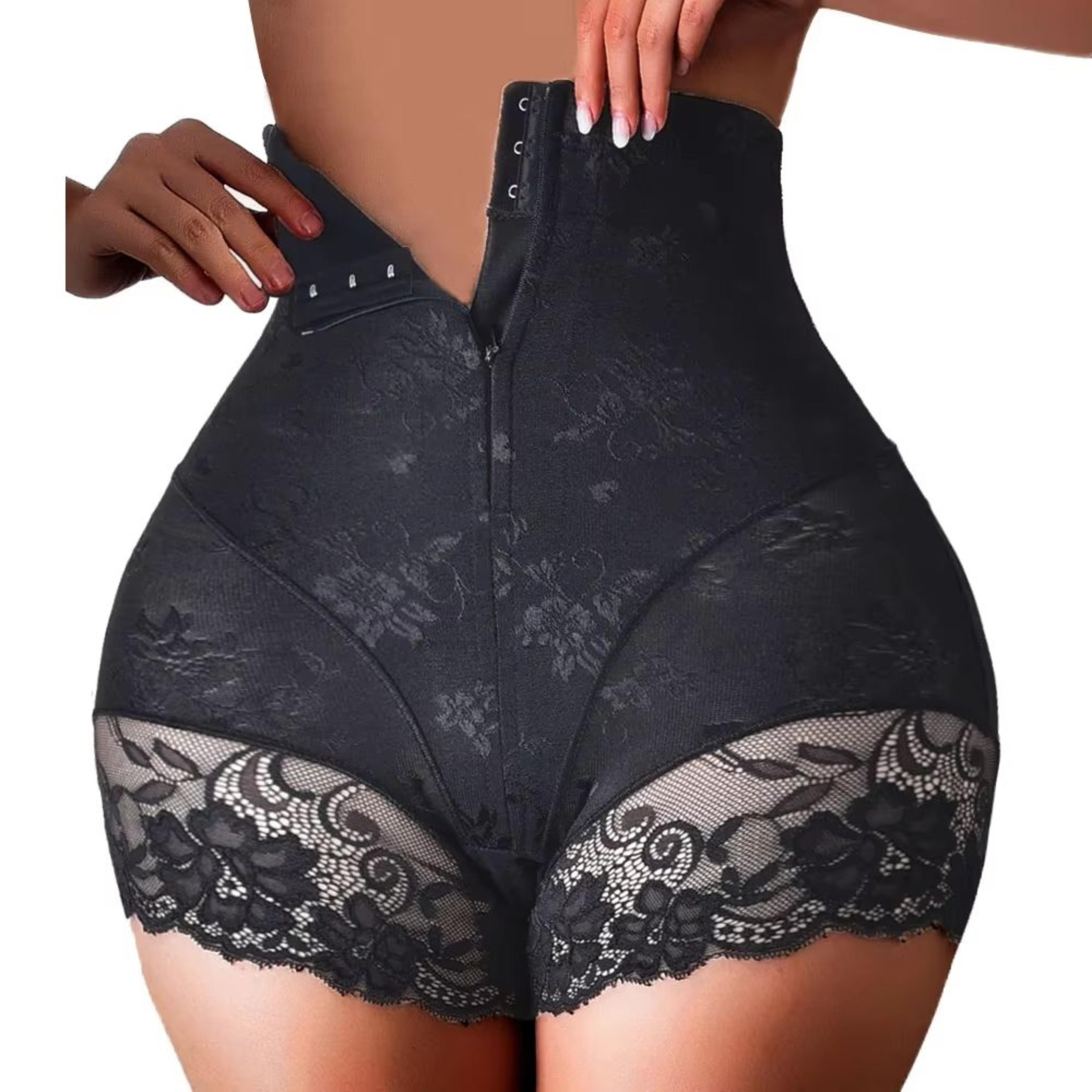 ybfdo women high waist zipper shaper panties tummy control waist trainer shorts