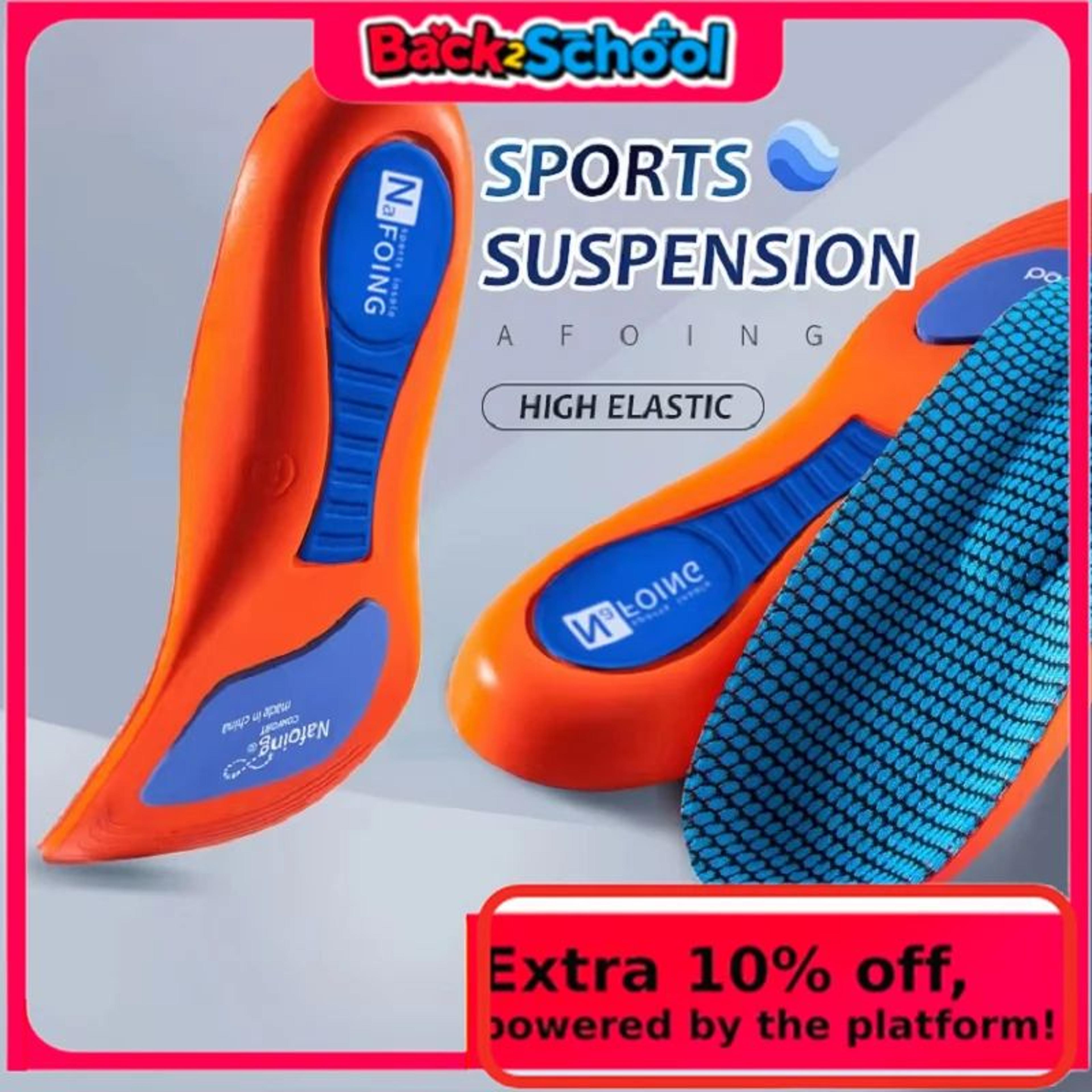 prostep orthopedic sport insoles – shock absorbing eva inserts for running & basketball