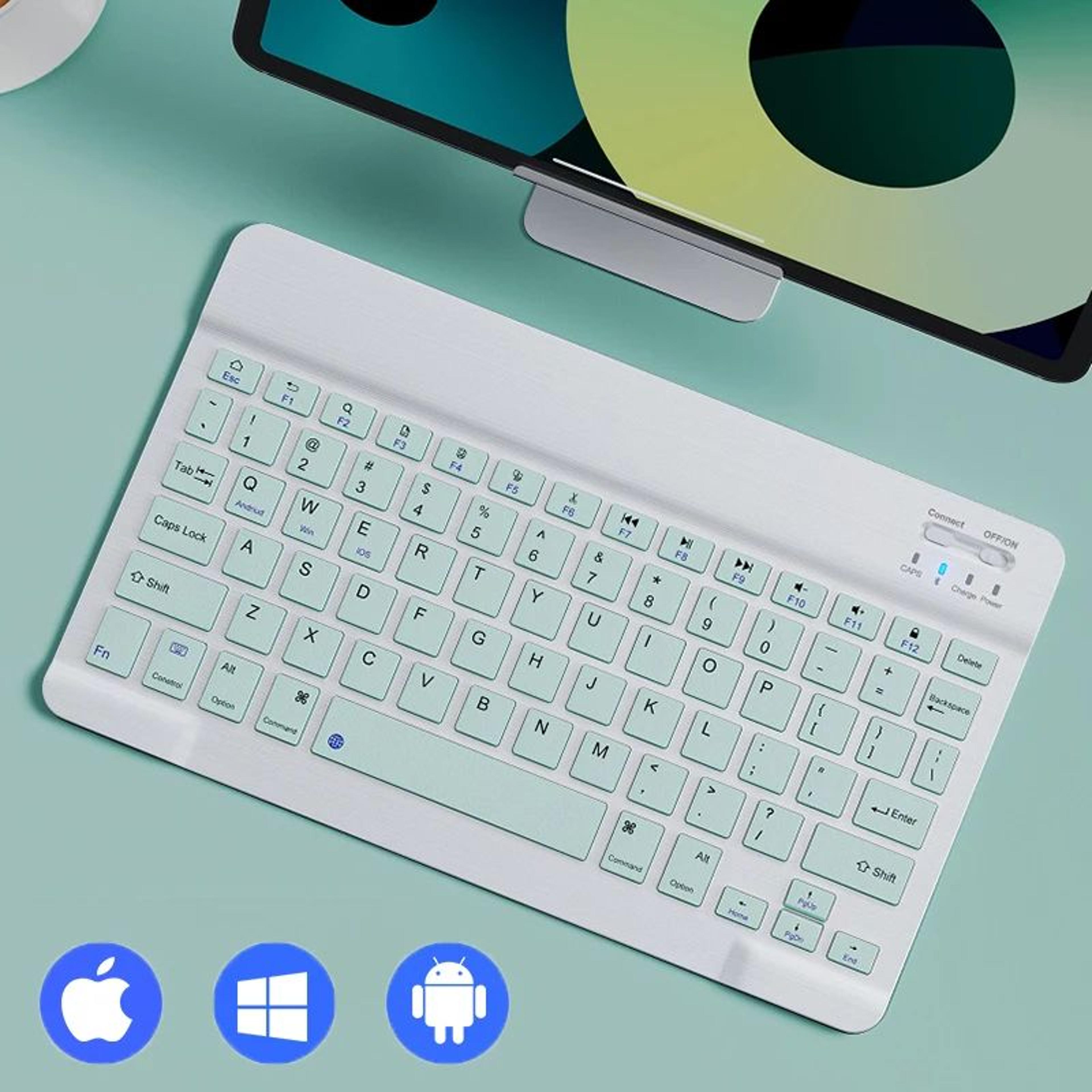 mini bluetooth keyboard 78 keys for ipad, tablets, android, ios, and windows