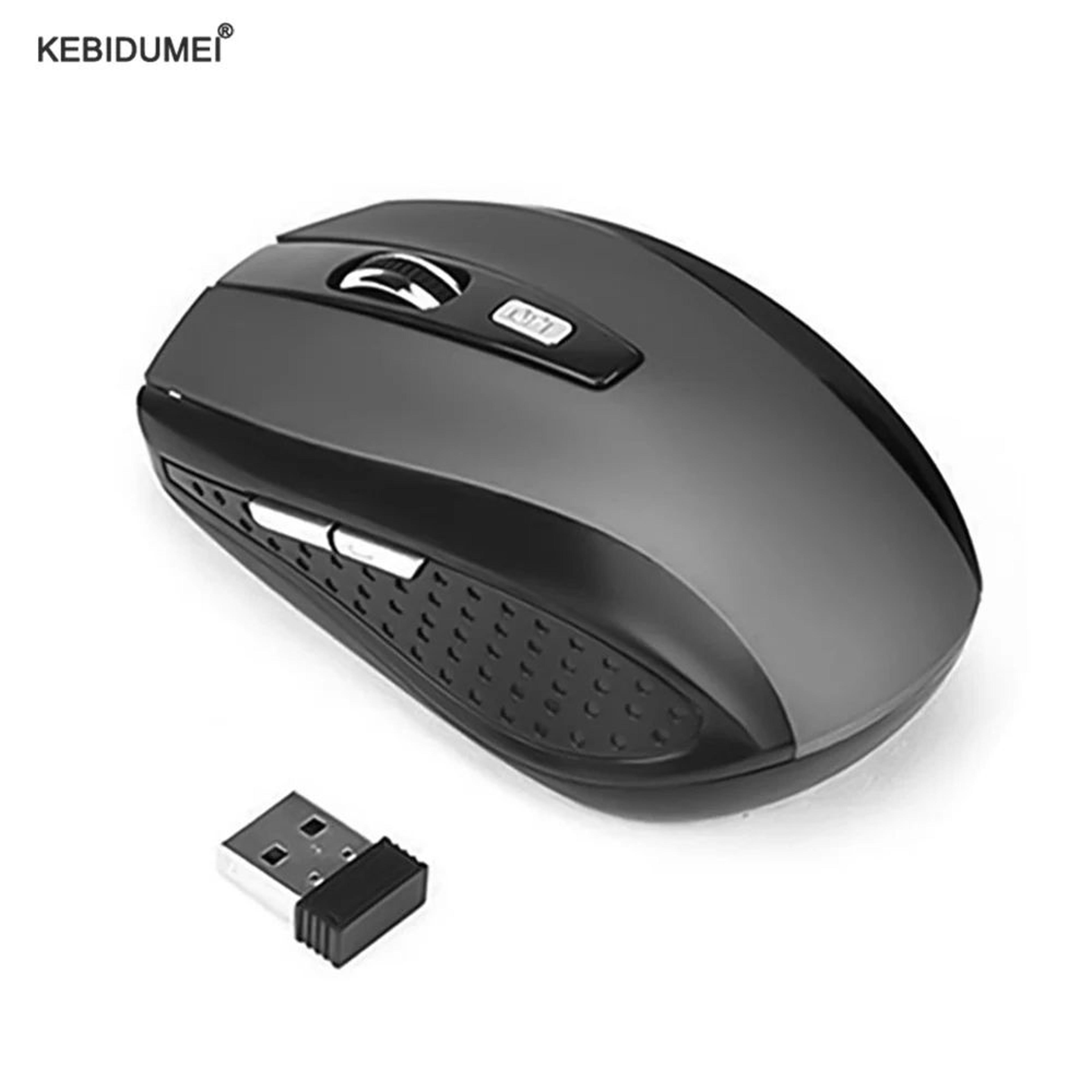 slim 2.4g wireless mouse with silent click and 1600 dpi control for macbook, pc, and laptop