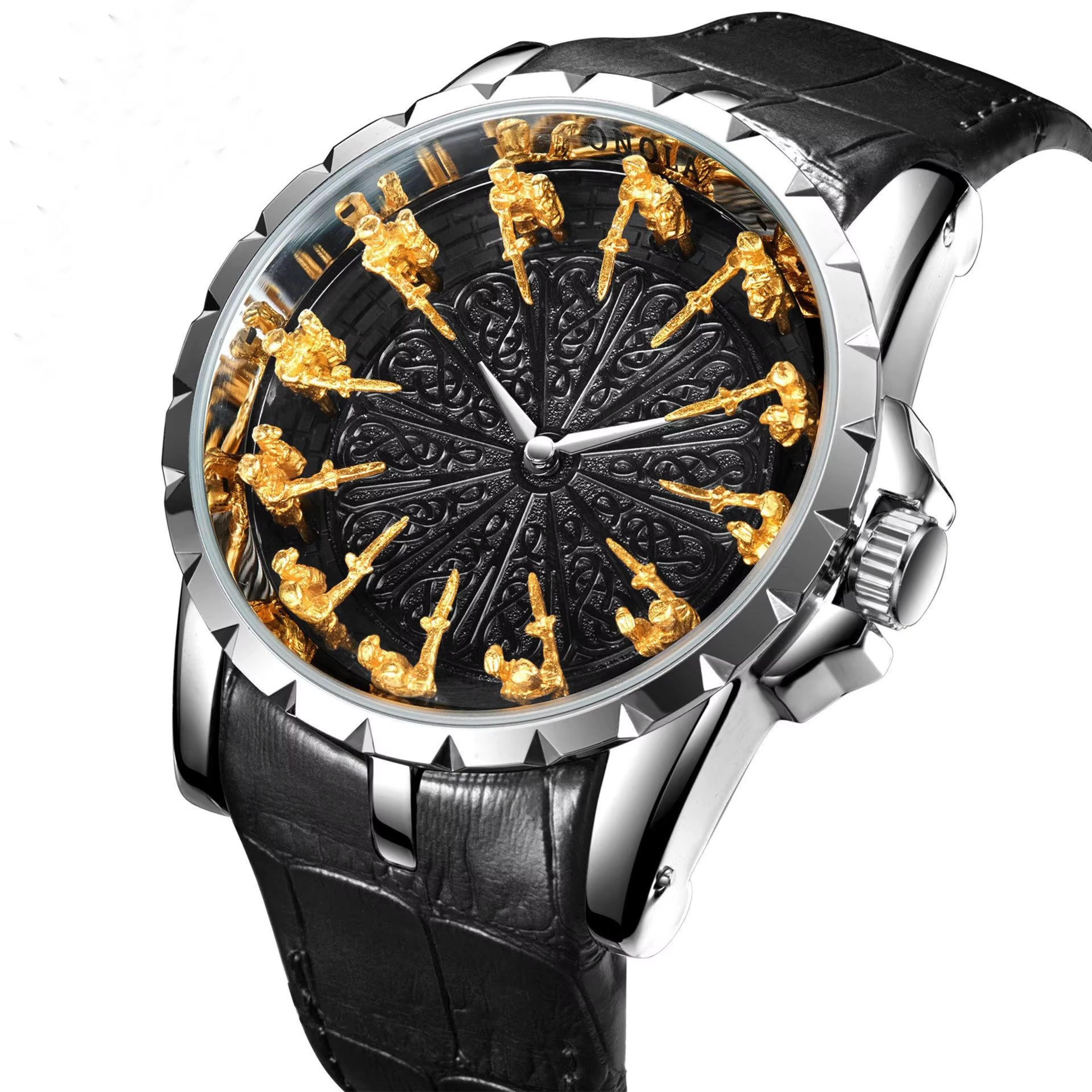 uthai cq312 medieval knight quartz watch for men