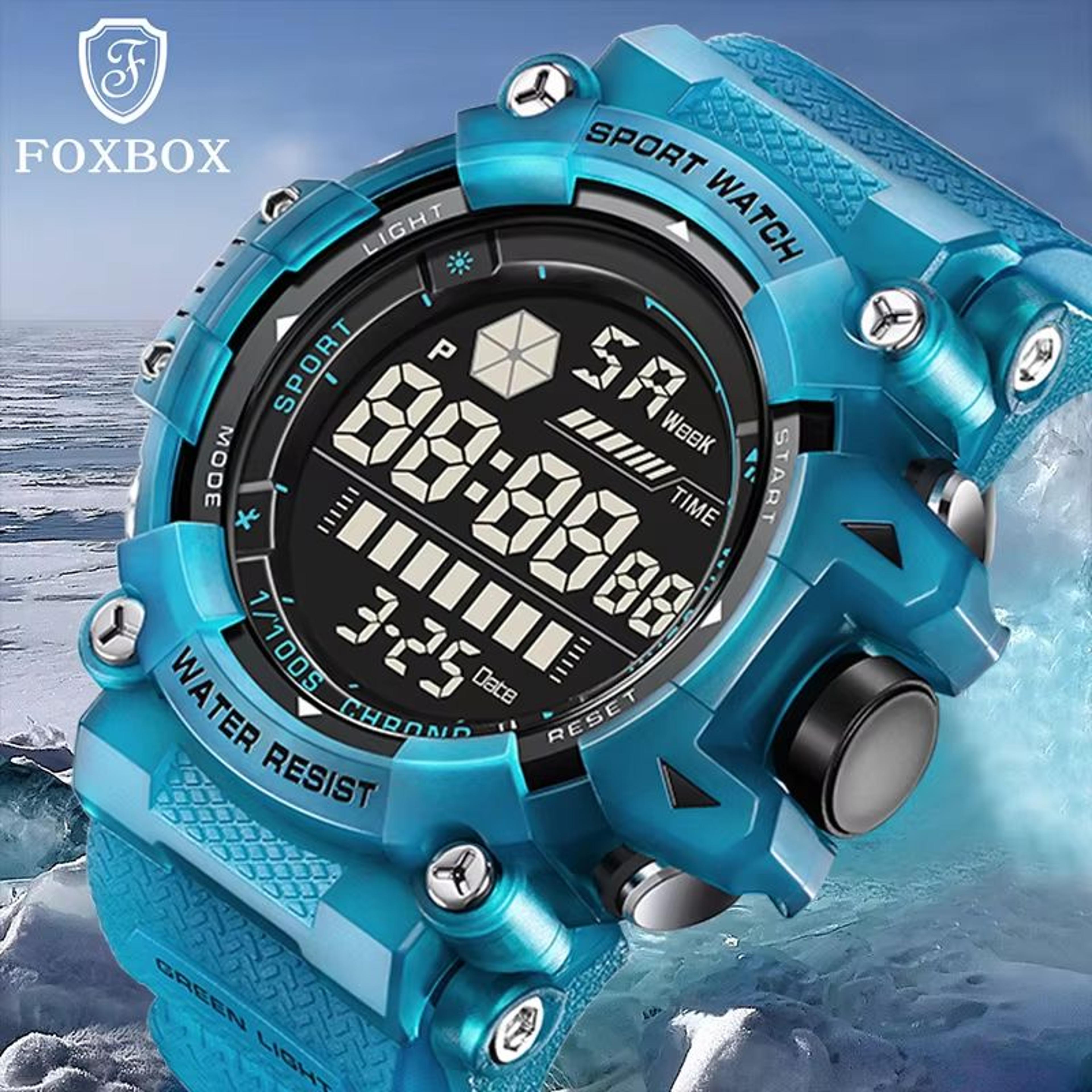 lige foxbox led military digital sports watch with luminous display