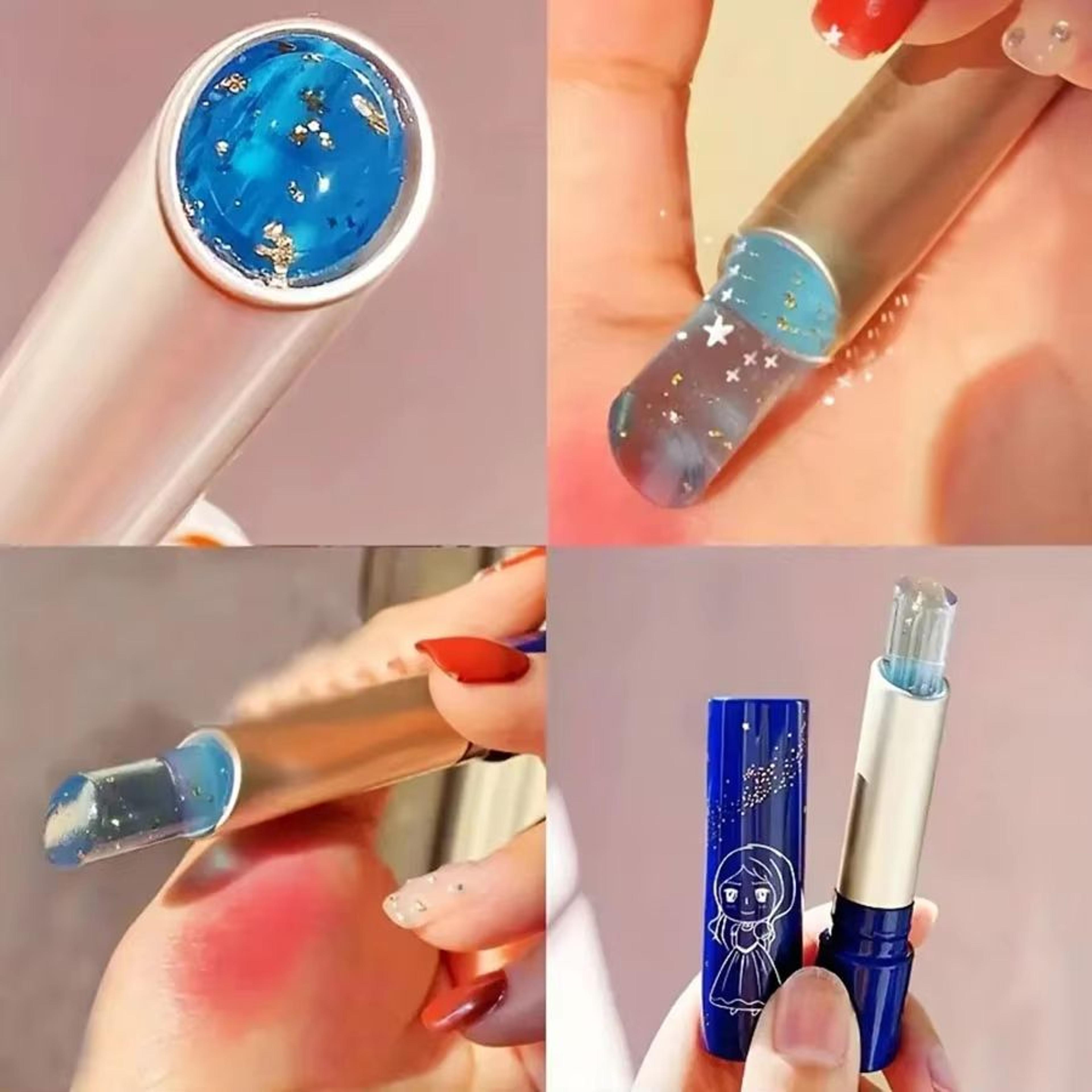 star brilliant temperature changing lipstick crystal jelly moisturizing lipstick waterproof 24k glow lip balm