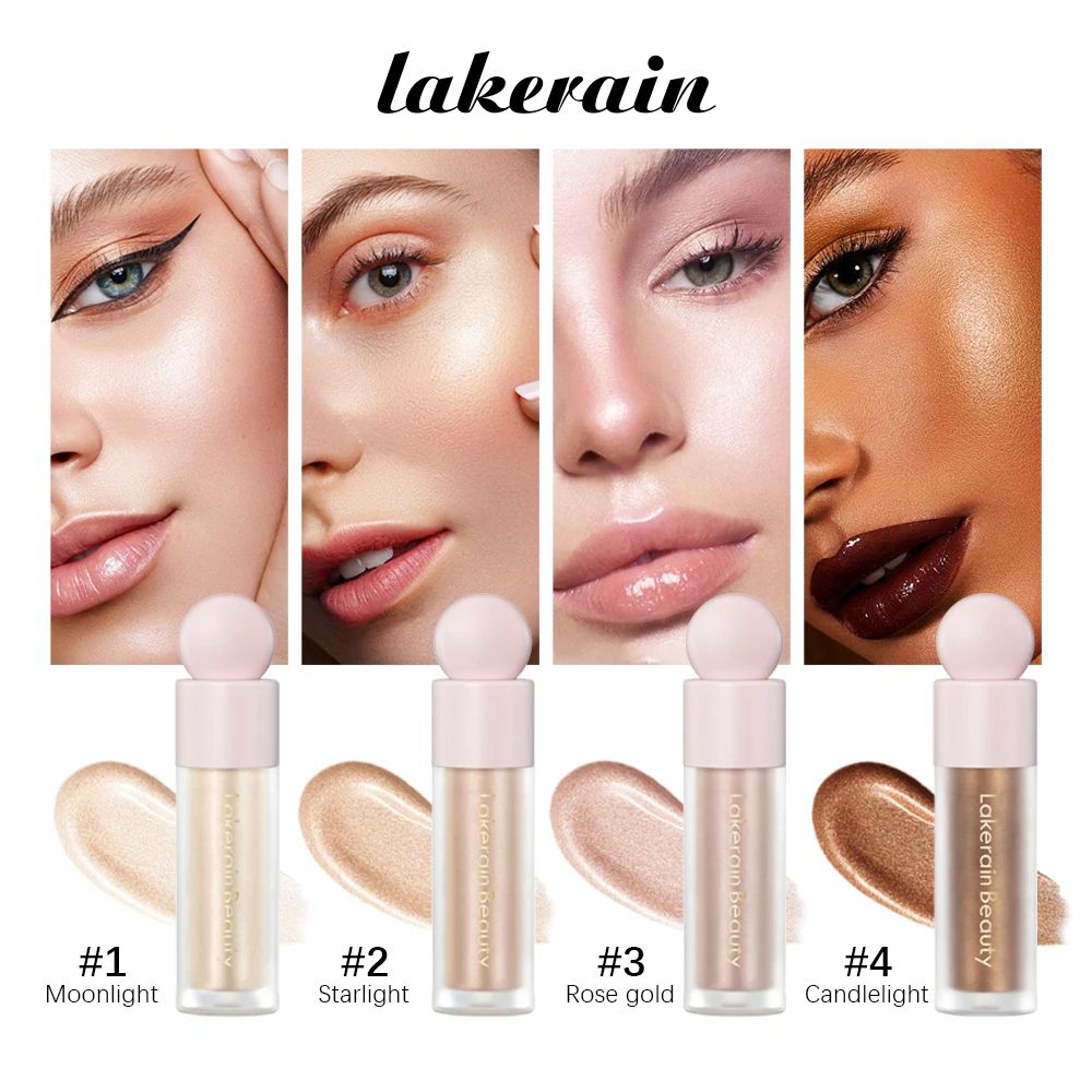 lumisculpt liquid highlighter bronzer – 4 shade liquid contour highlighter for radiant glow and face sculptingmak