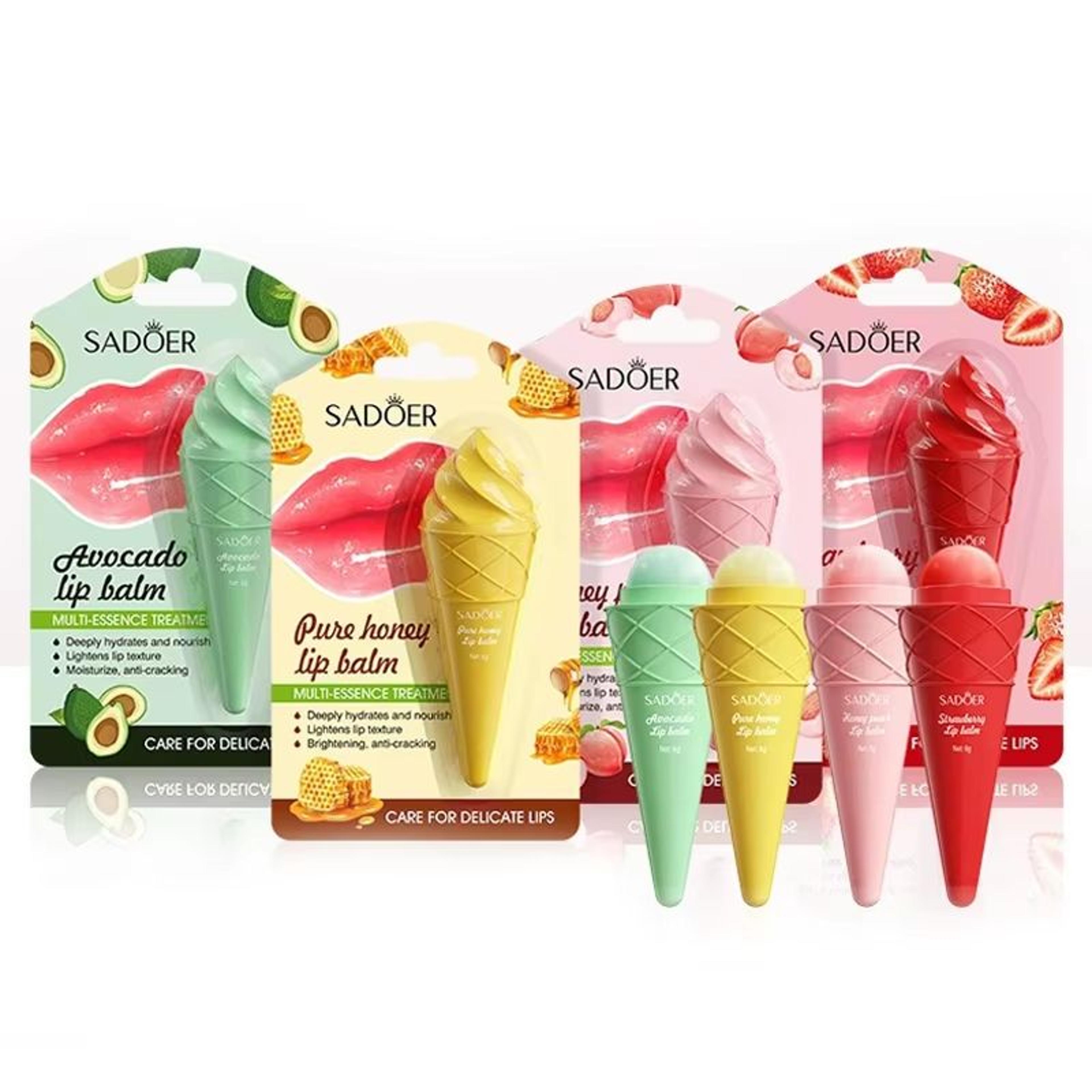 sadoer moisturizing lip balm hydrating lip plumper for smooth nourished lips