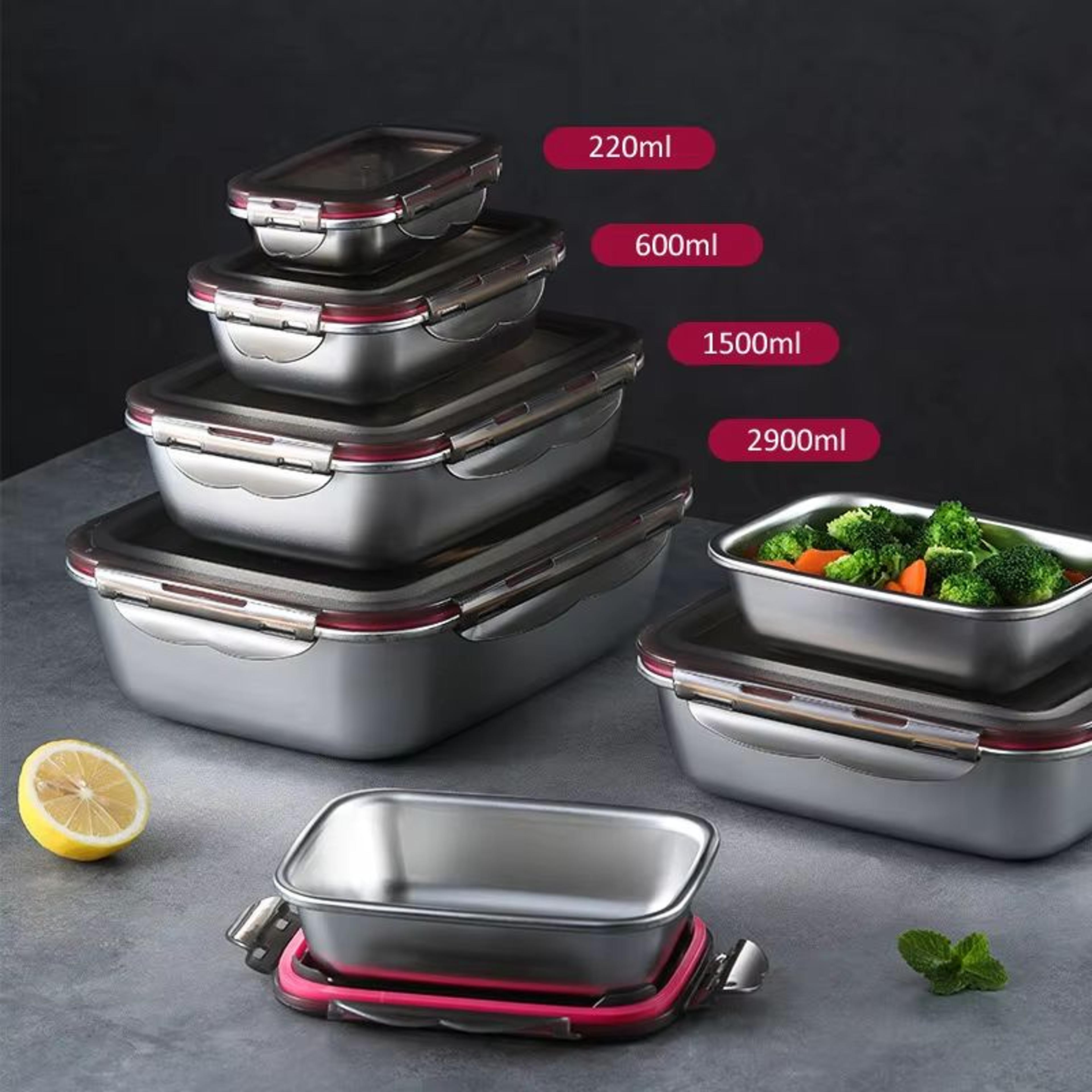 304 stainless steel leakproof bento lunch box portable food container