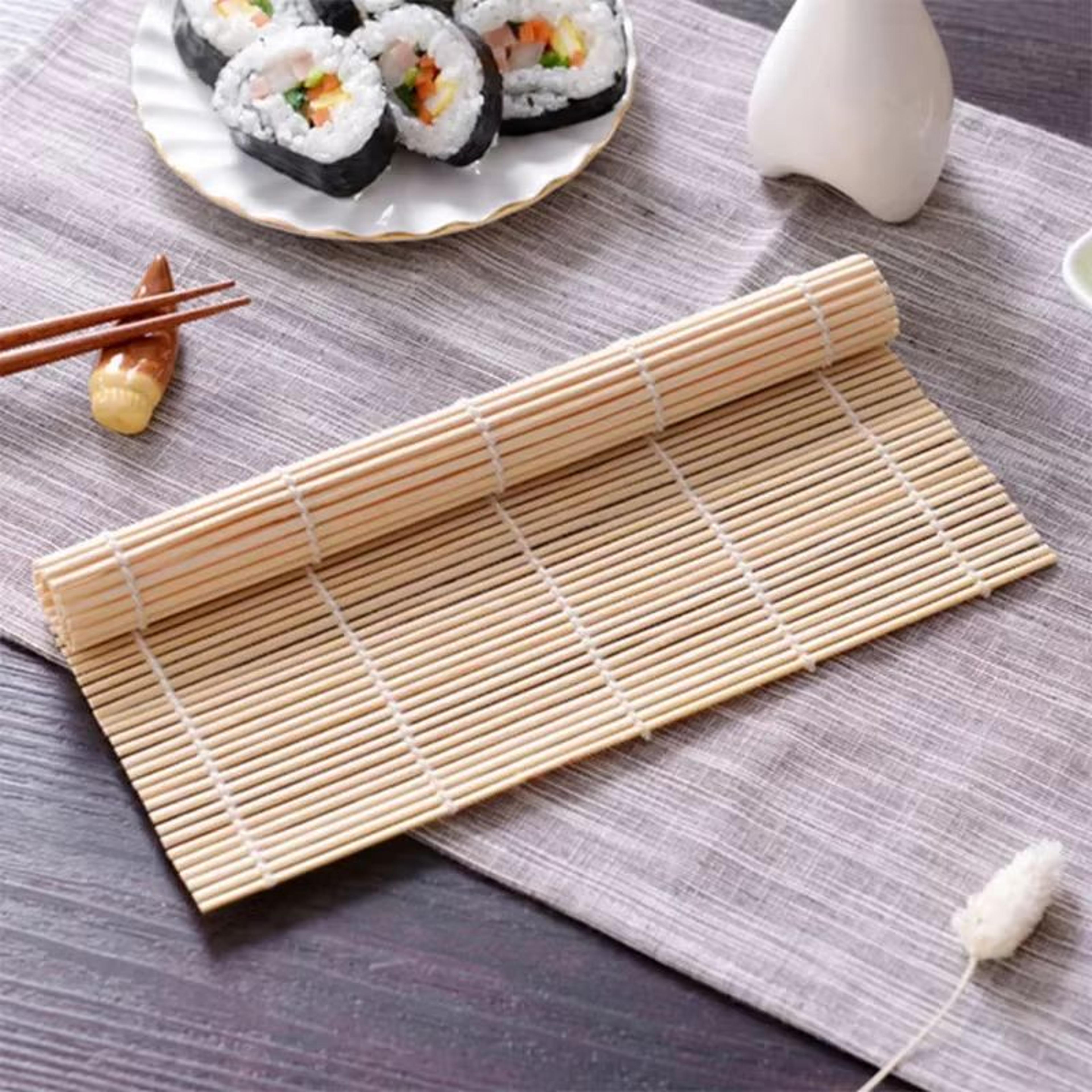 white finish bamboo sushi mat non stick sushi rolling mat japanese style makisu sushi roller