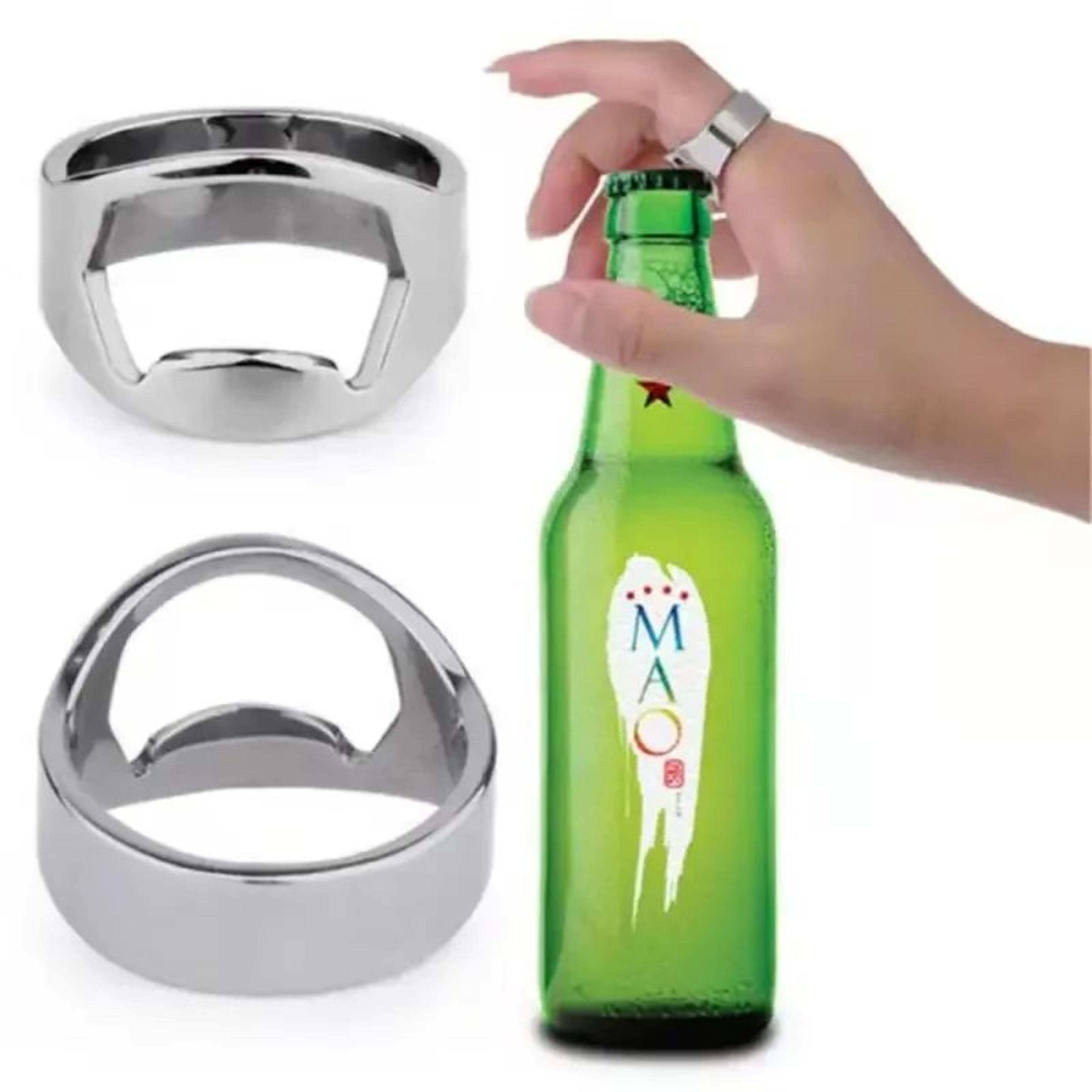 mini stainless steel ring bottle opener finger beer bottle opener tool portable bar gadget