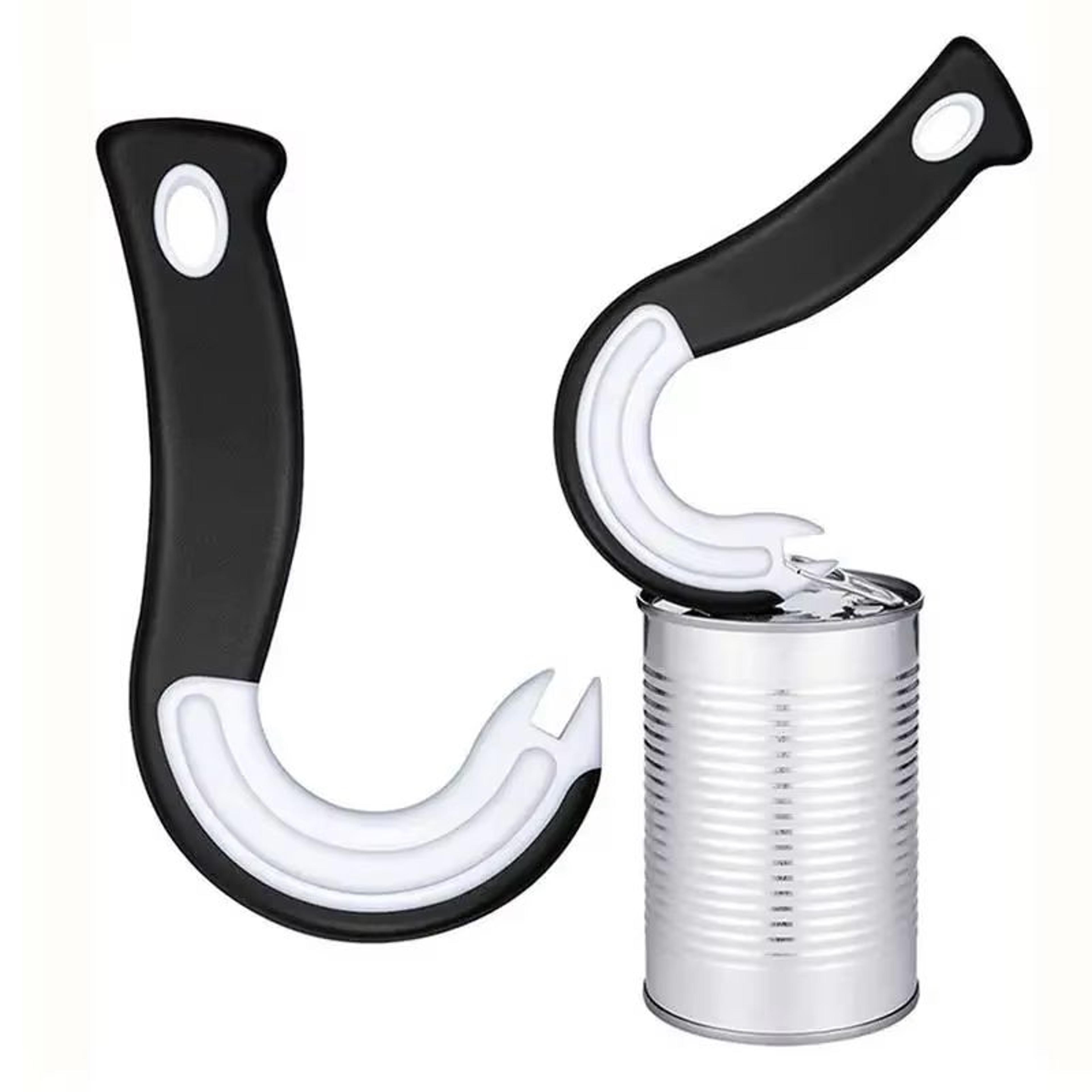 portable j shape easy grip can and jar opener multi function kitchen tool