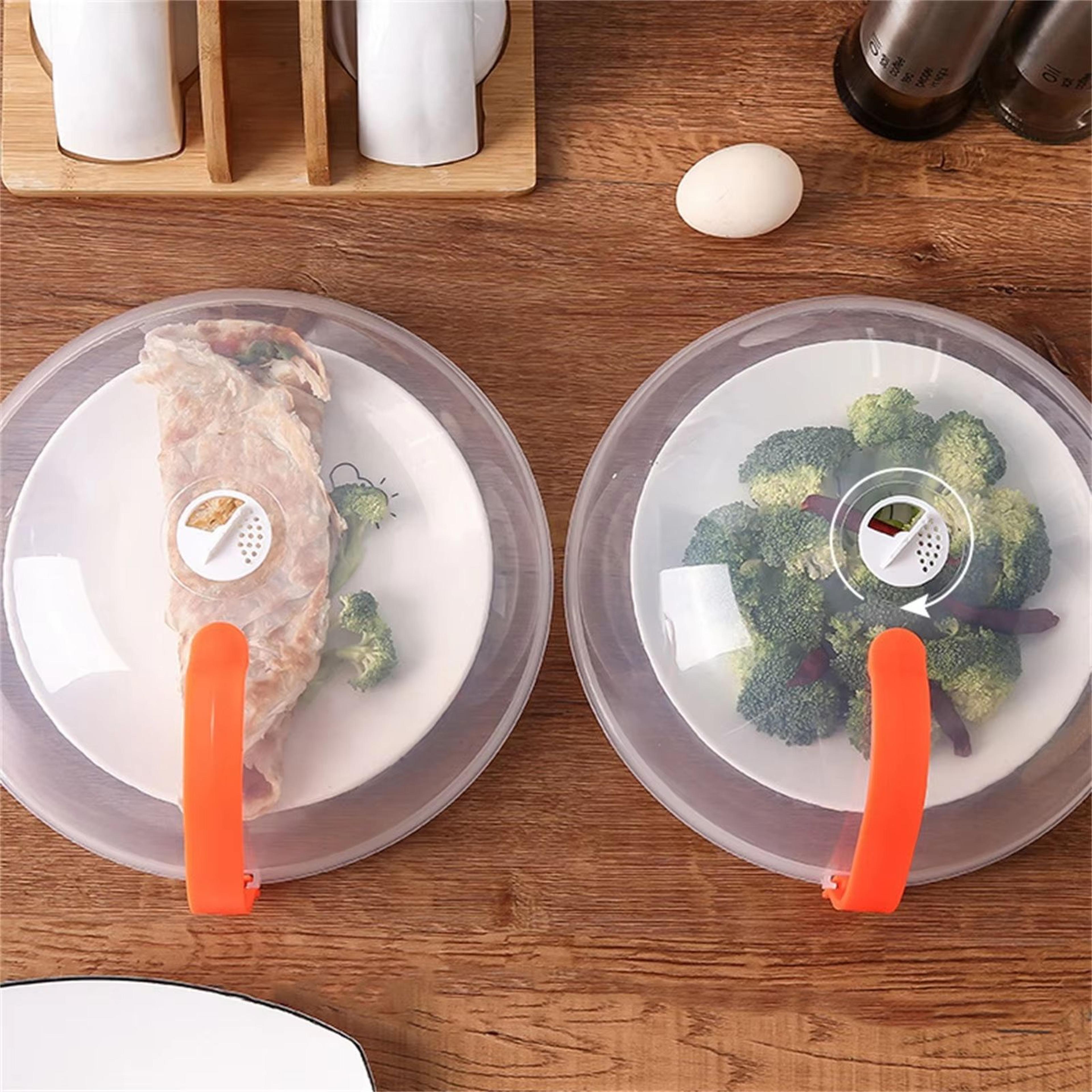 clear vented microwave food cover anti splash plate lid