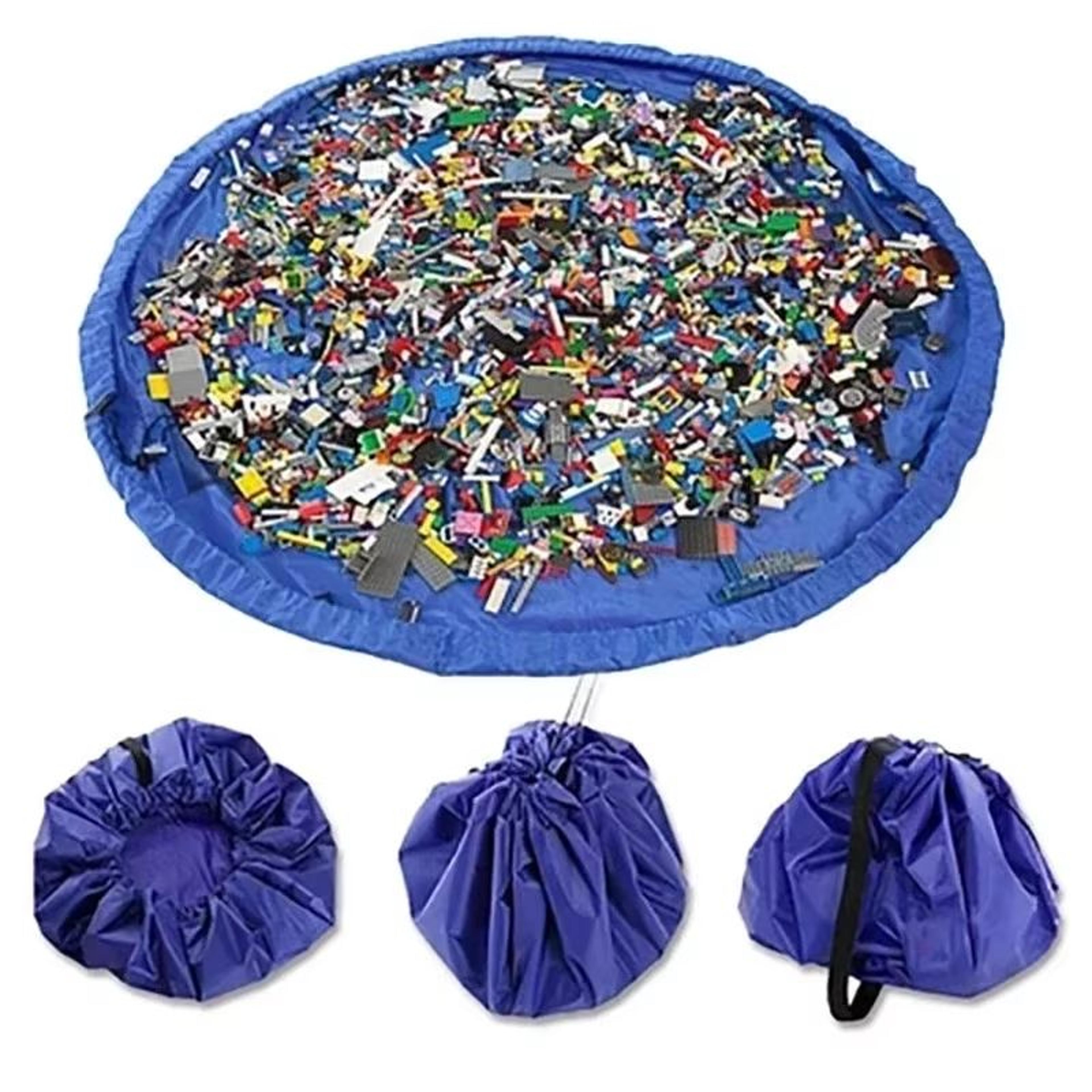 portable baby toy storage bag waterproof toy play mat storage bag with strap for outdoor play & quick cleanup