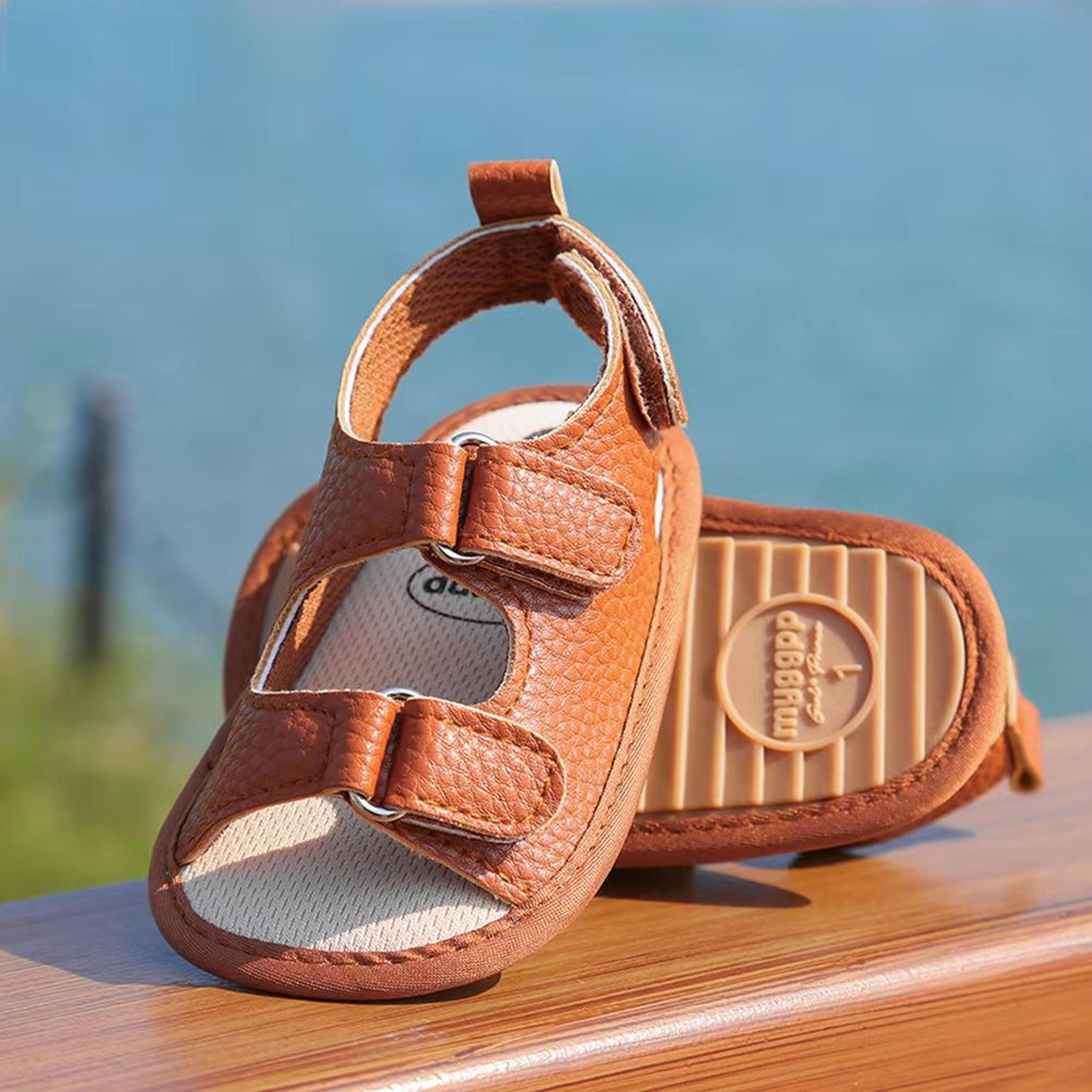 soft sole baby moccasin sandals anti slip first walker baby shoes for newborns – lightweight pu crib shoes for boys & gi