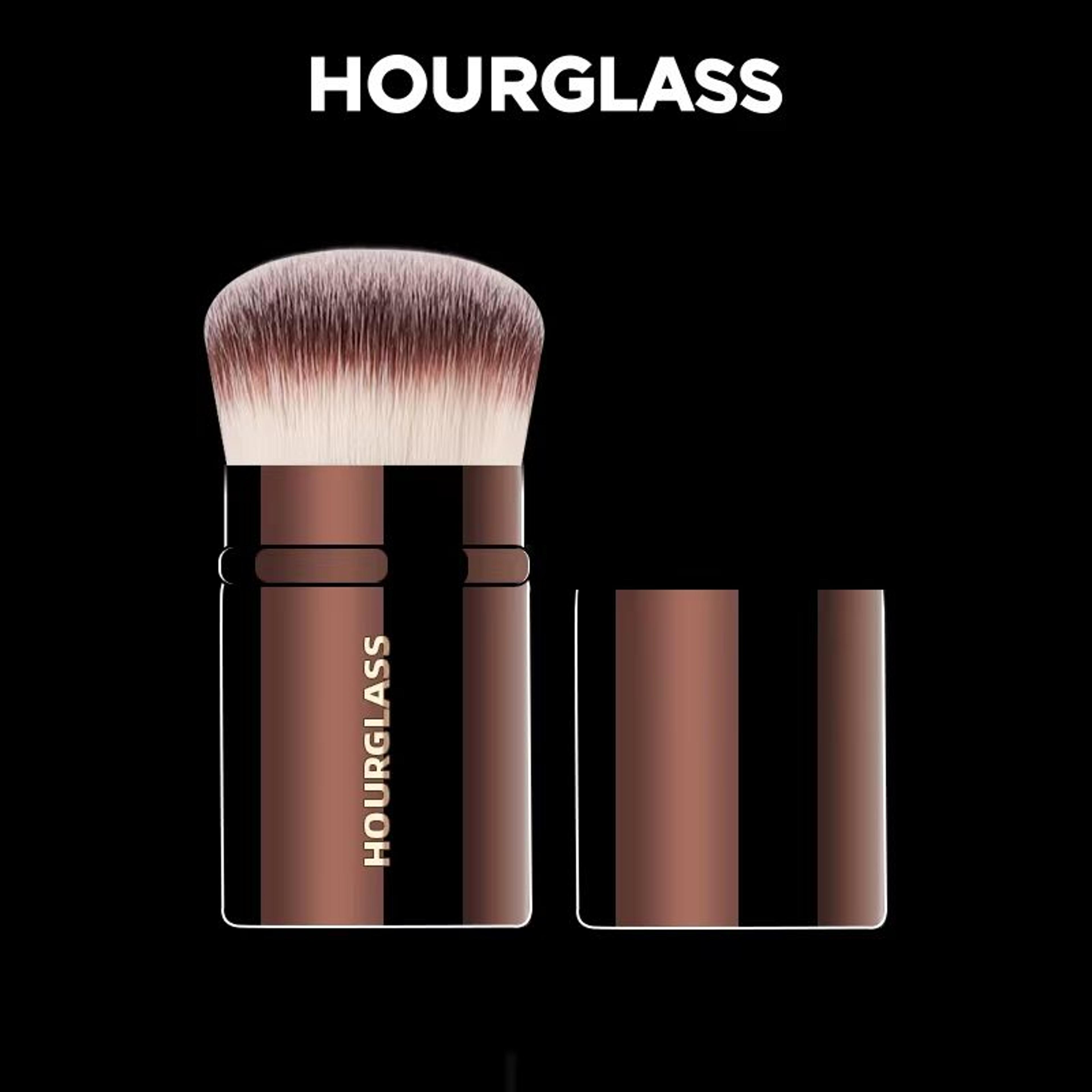 hourglass no.23 retractable blush brush – portable retractable makeup brush for smooth cheek blending