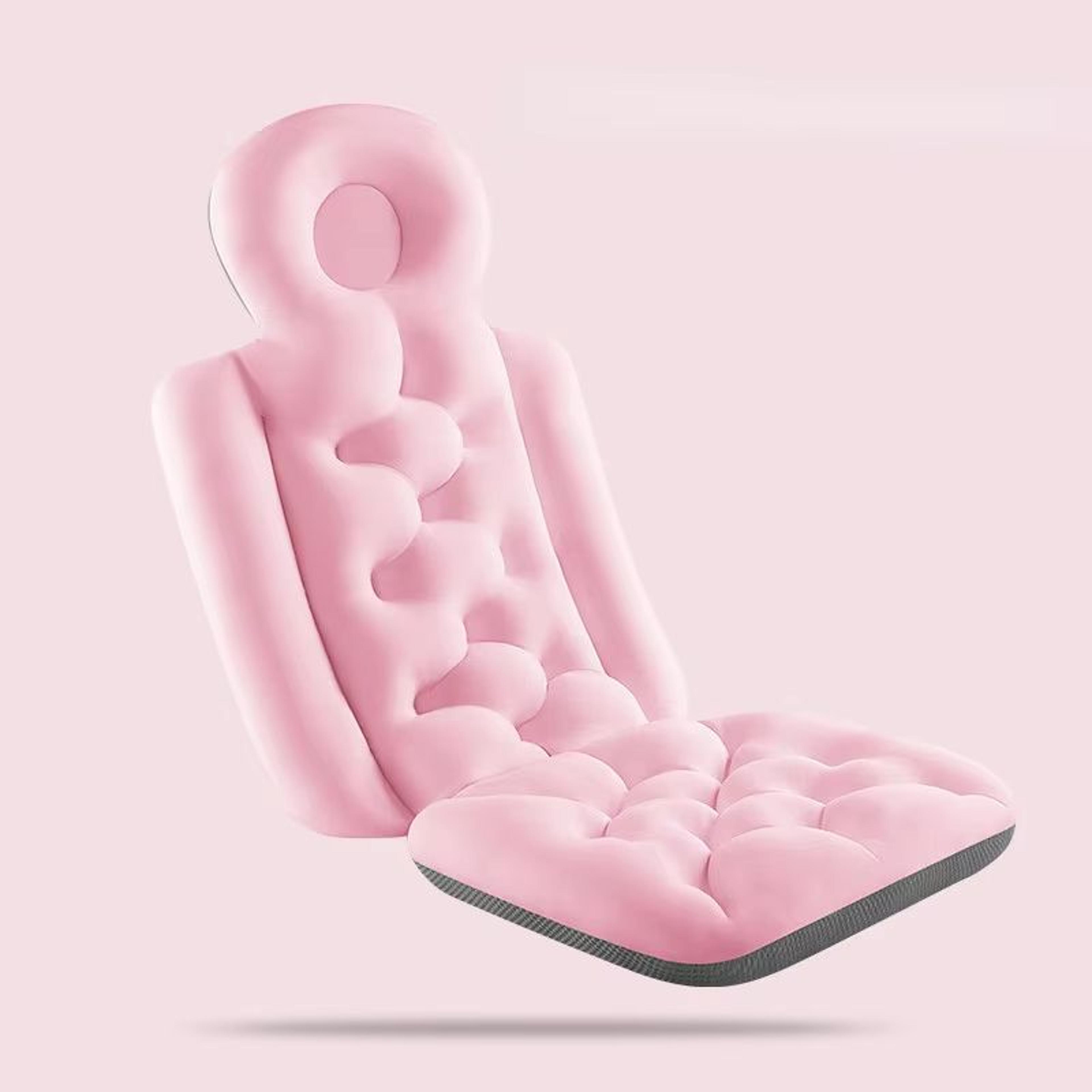 luxury full body bath pillow ergonomic spa bathtub cushion with neck and back support