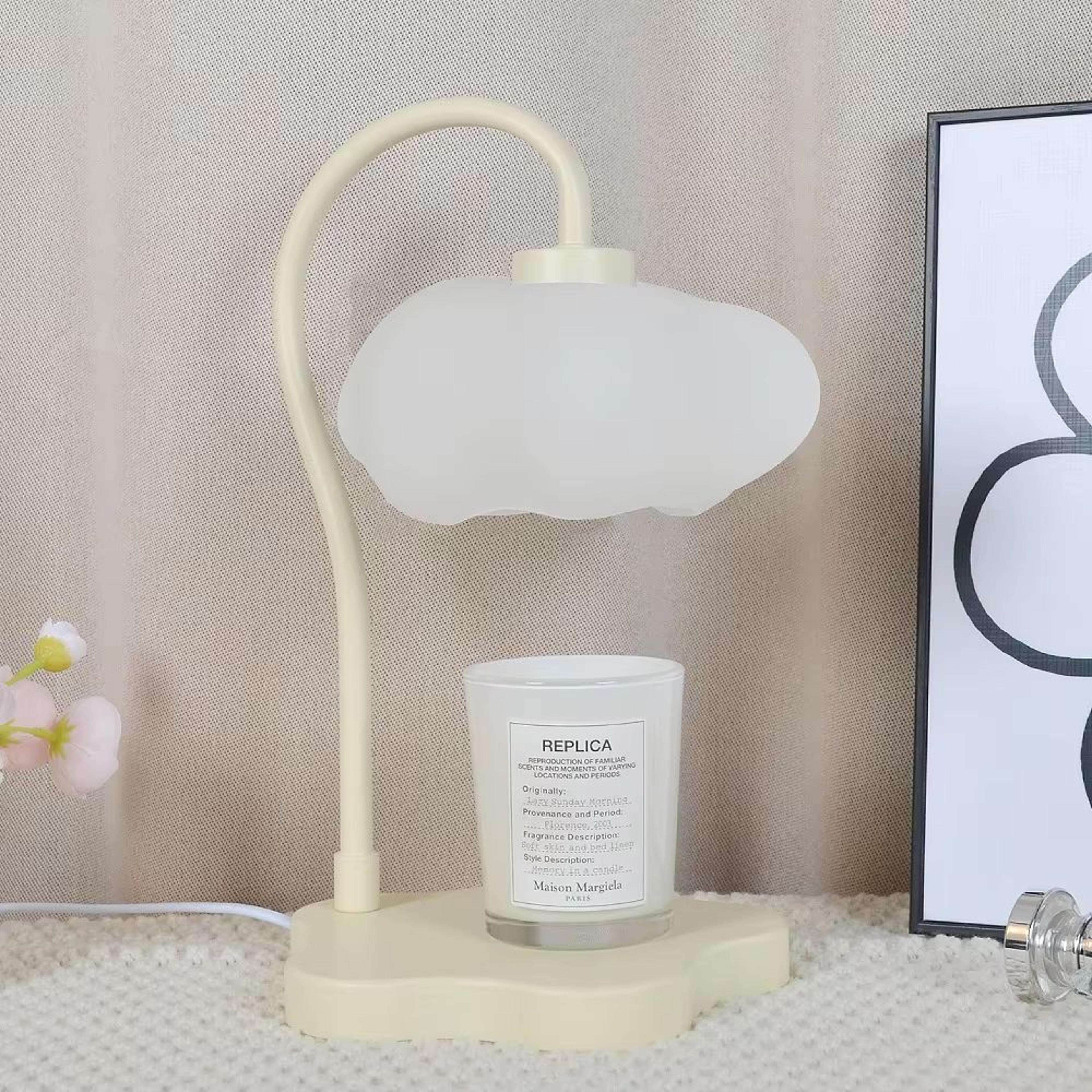 cloud candle warmer lamp with timer dimmable aromatherapy wax melt lamp night light decor