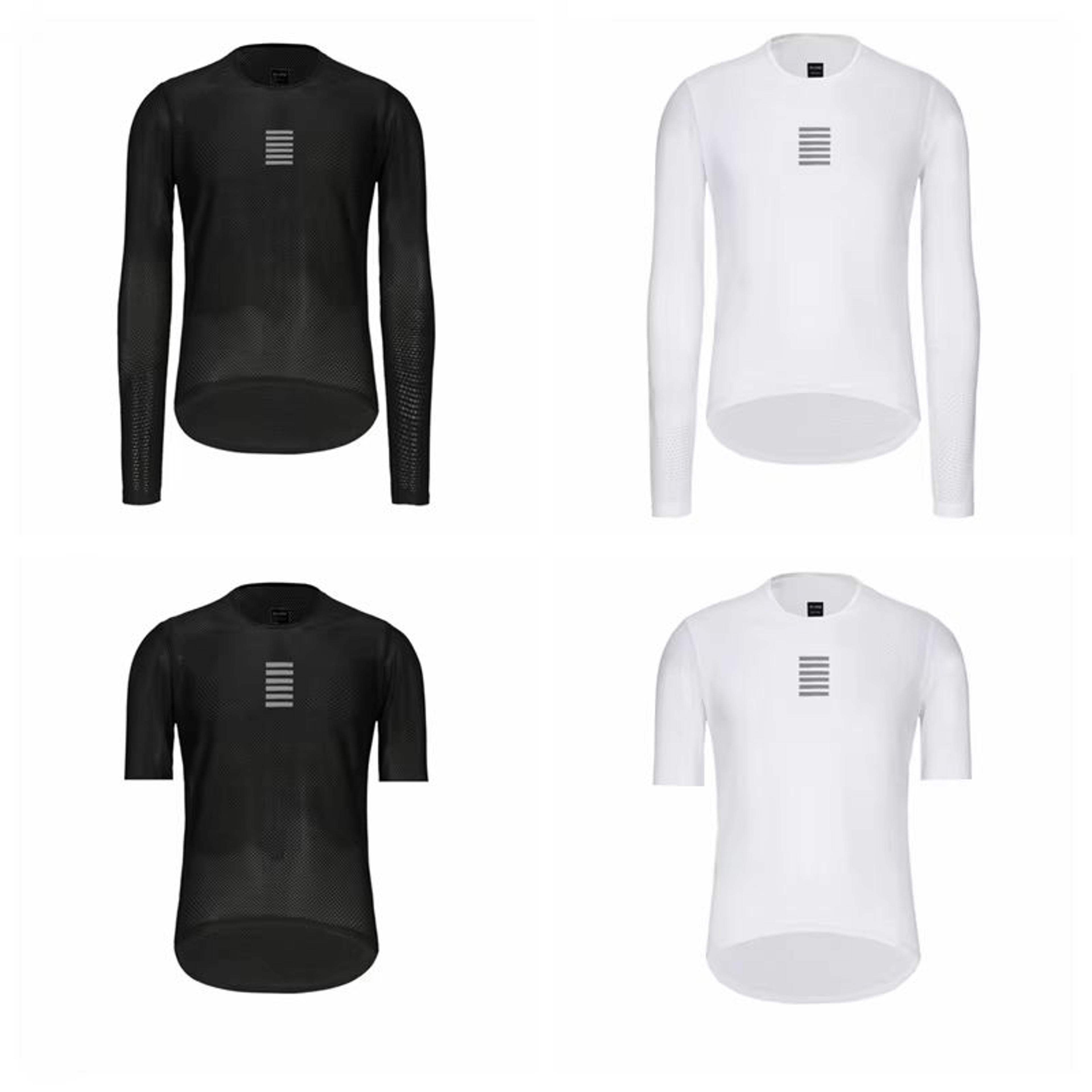rsantce men's cycling base layer – breathable long sleeve bike jersey undershirt for racing & training