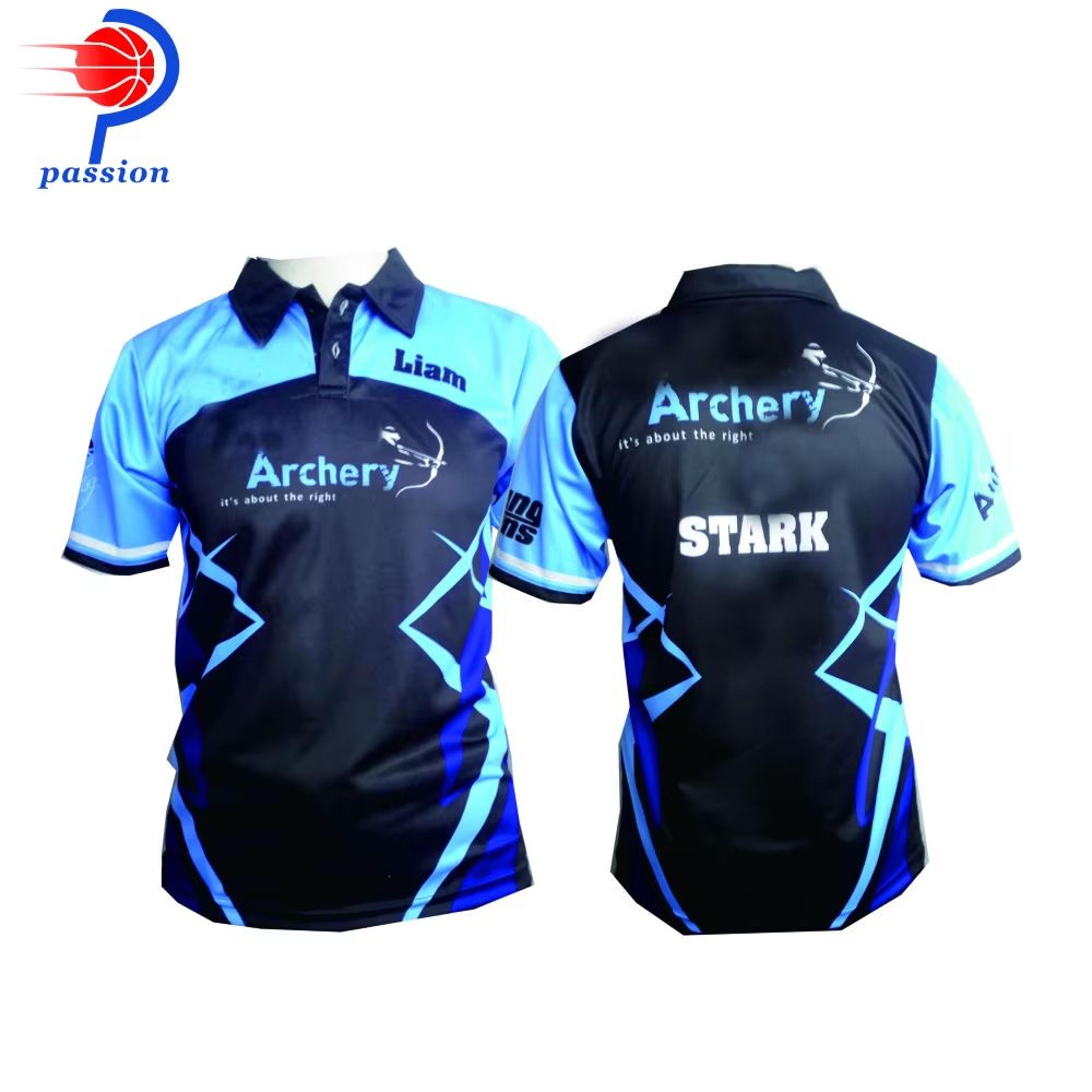 custom archery team shooting shirt – performance unisex archery jersey for clubs & competitions