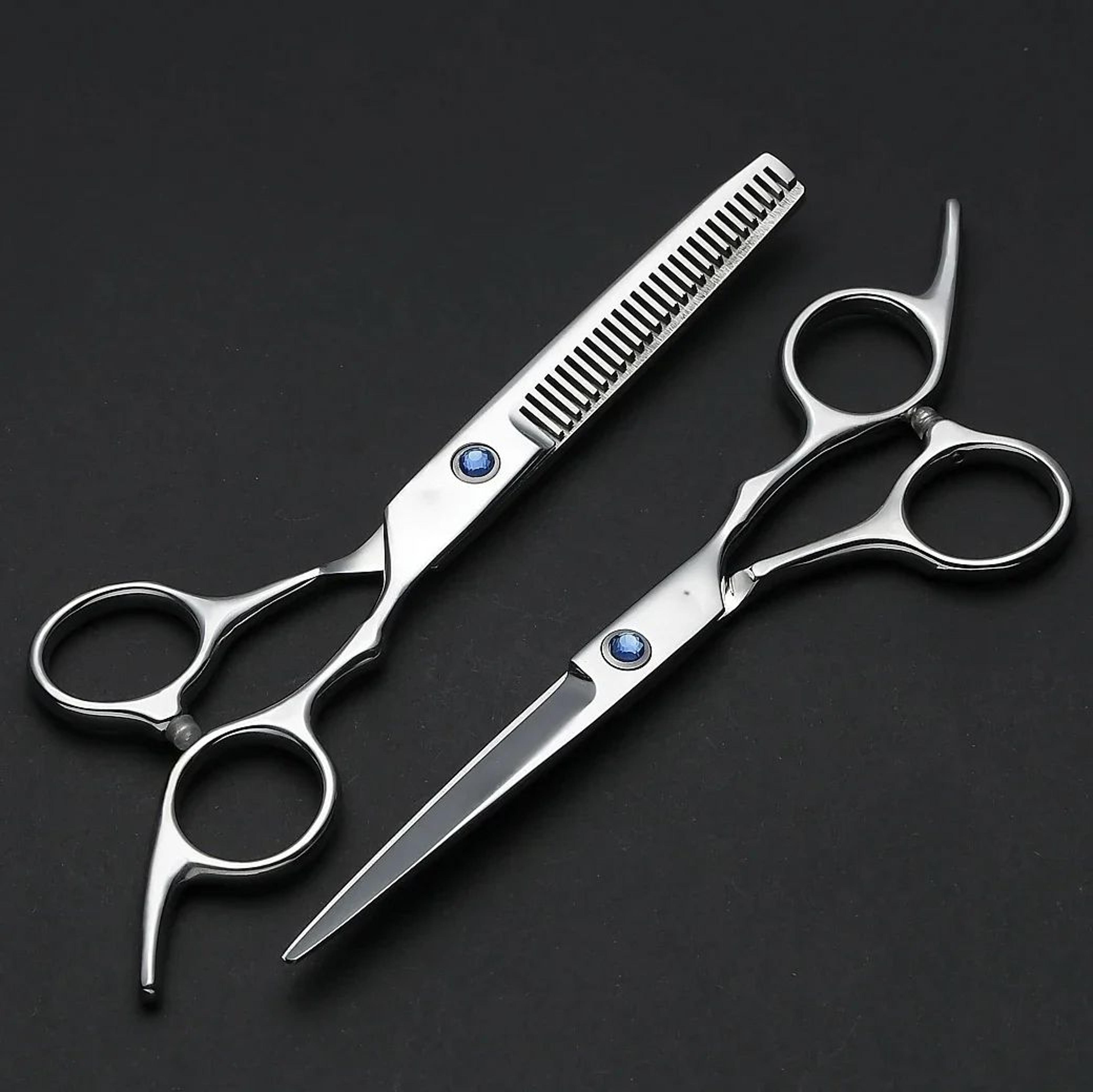 professional barber hair cutting scissors and thinning shears kit