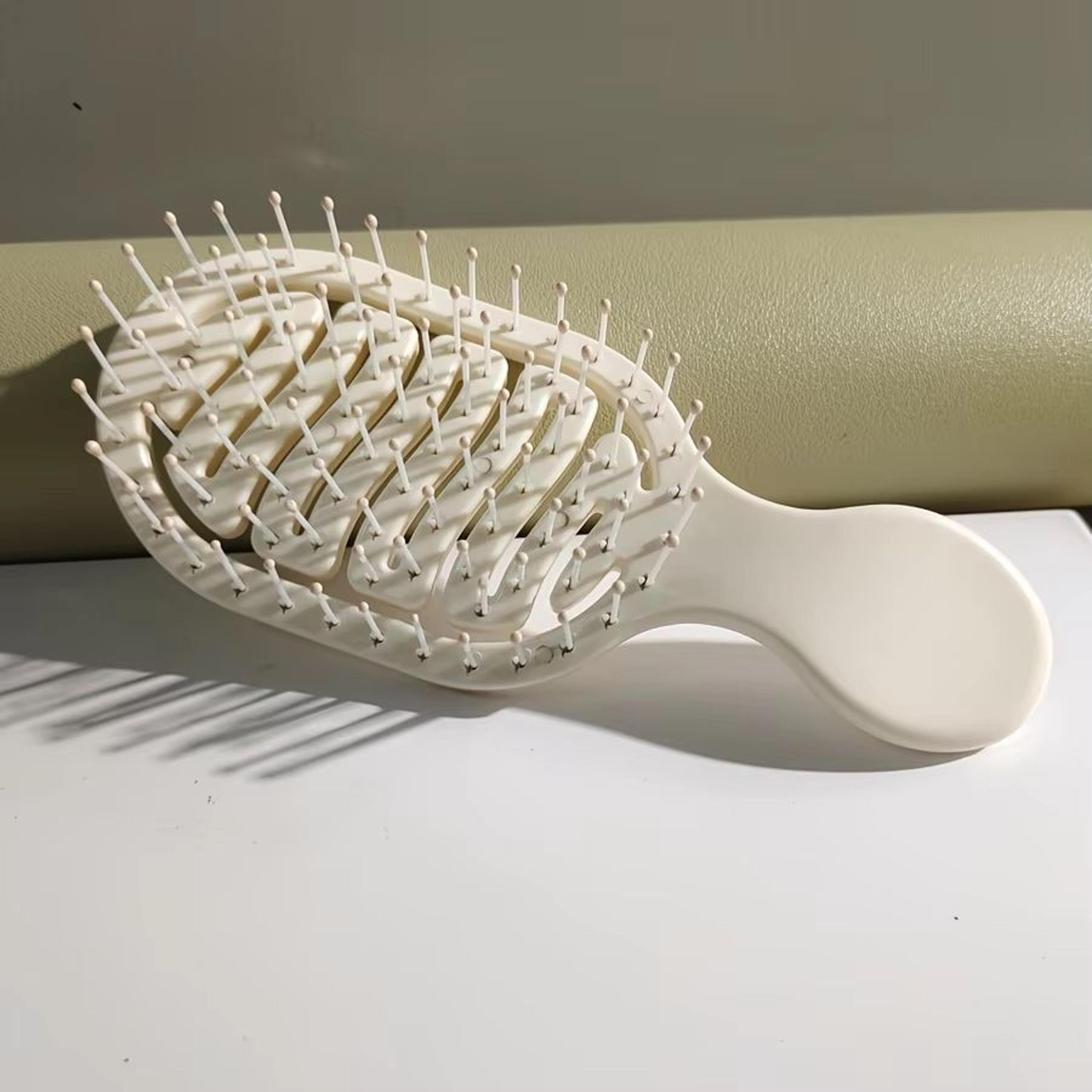mini track portable detangling hair brush for travel and daily styling