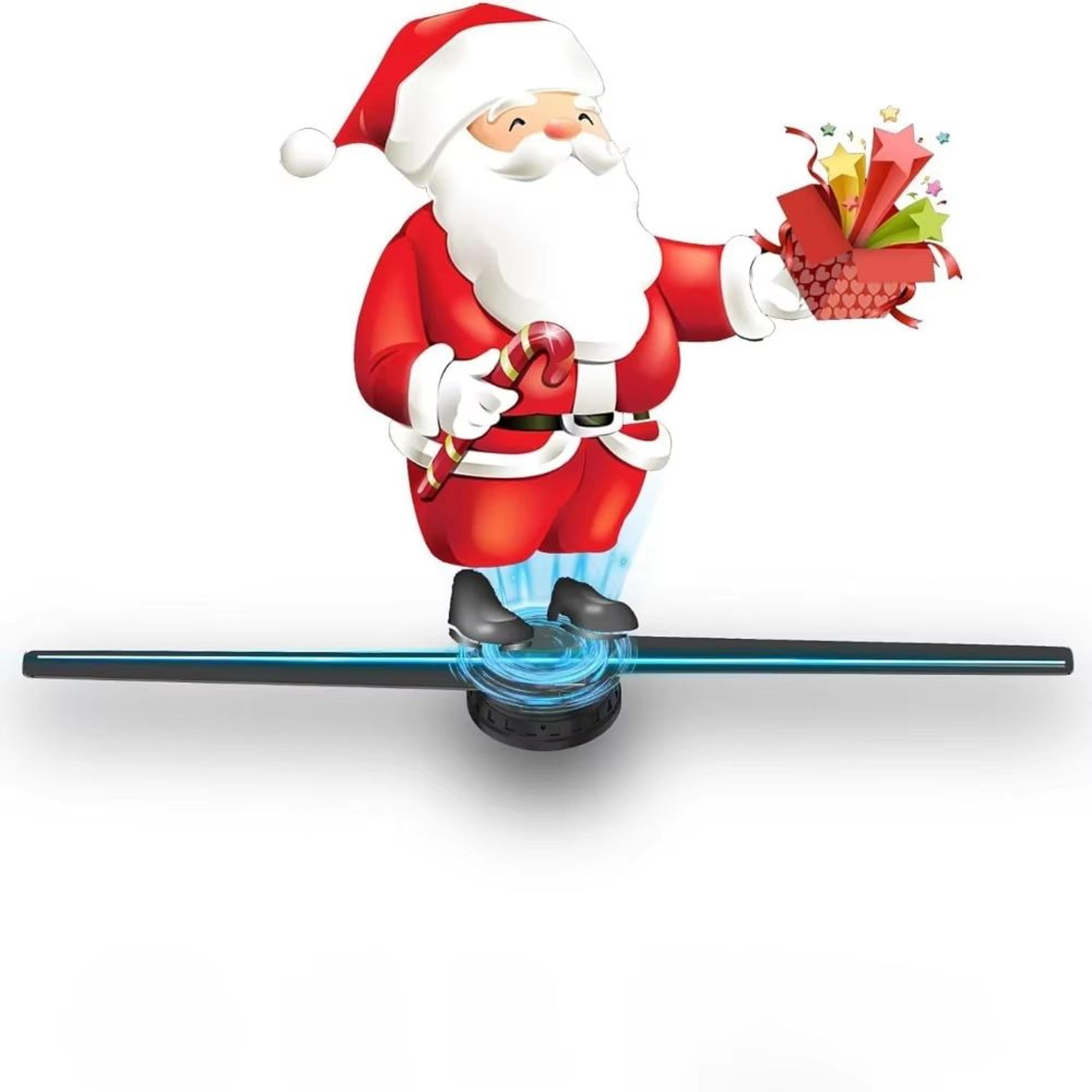 16.54in christmas 3d hologram fan projector – 3d hologram fan led display for holiday advertising