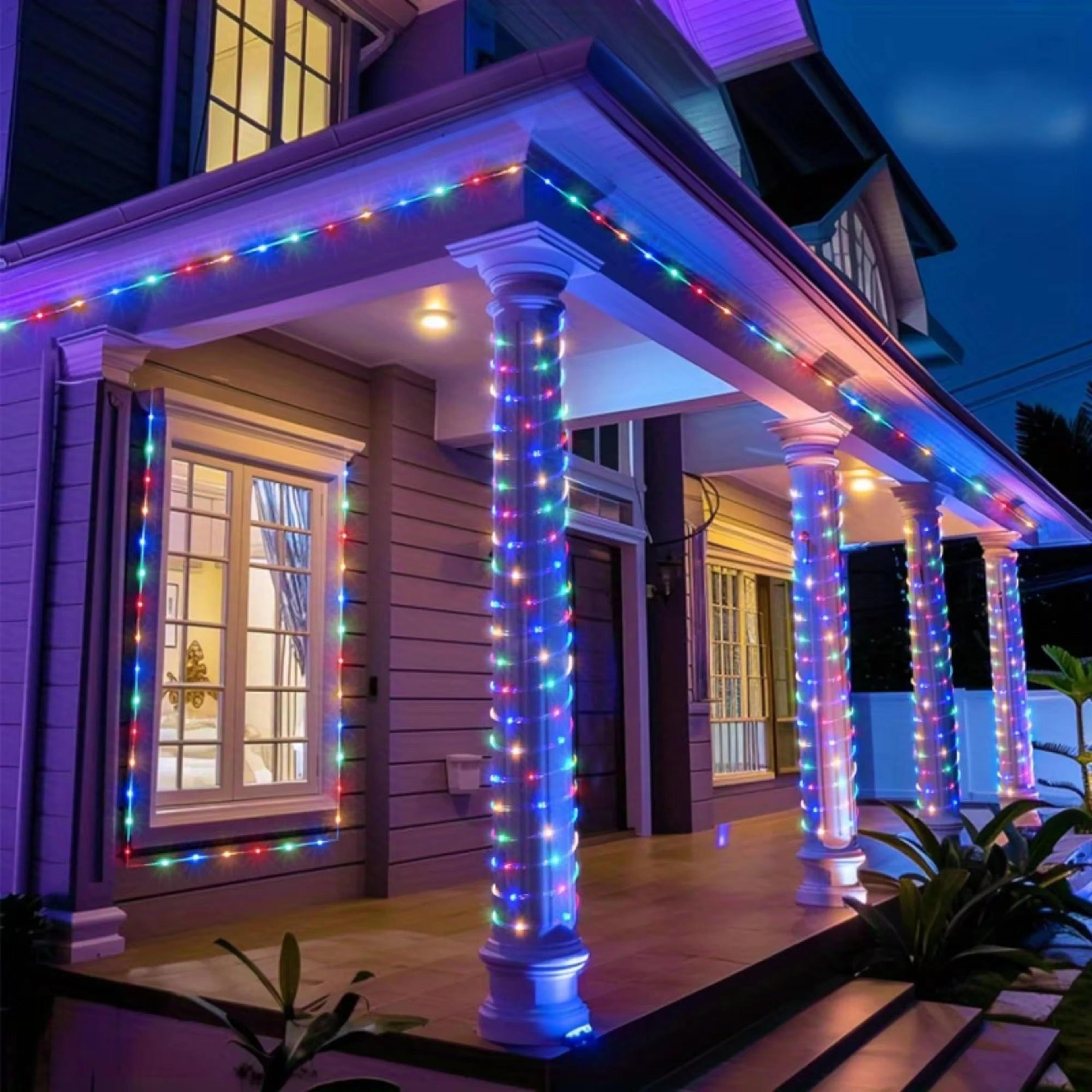 solar powered fairy string lights outdoor waterproof 50 to 300 led garden decor