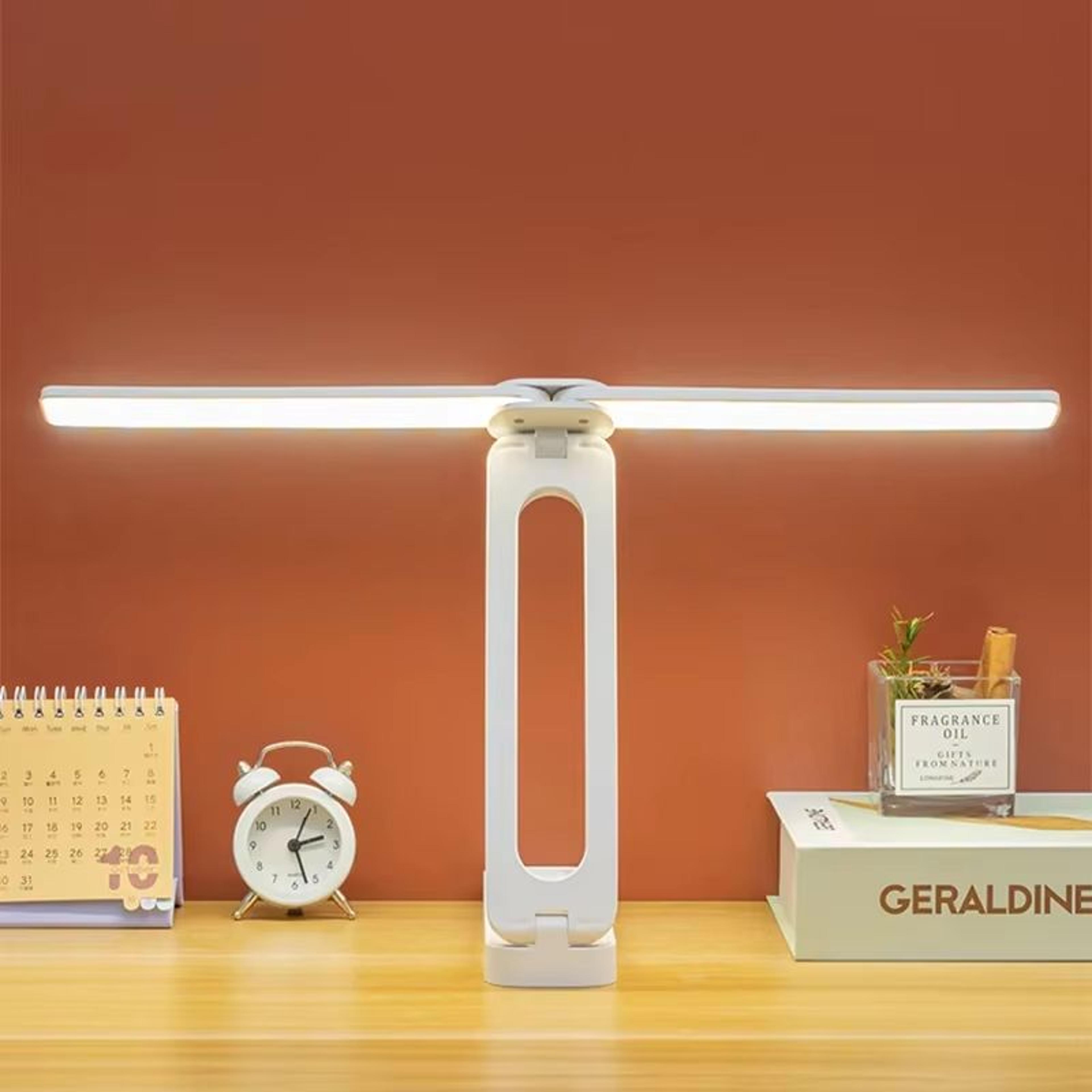 foldable led desk lamp with infinite dimming and eye protection light