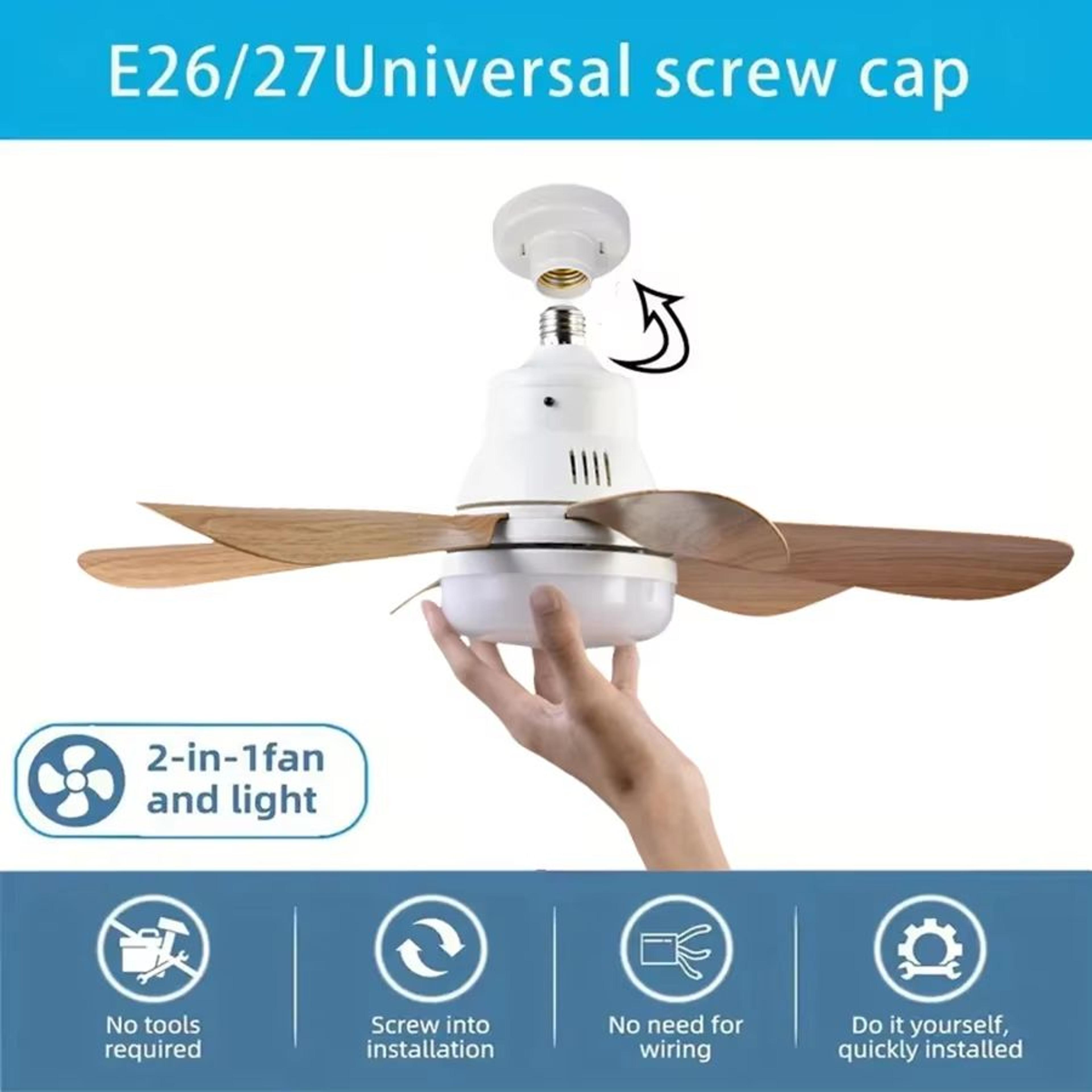 wood grain socket ceiling fan light with remote 6 blade led fixture