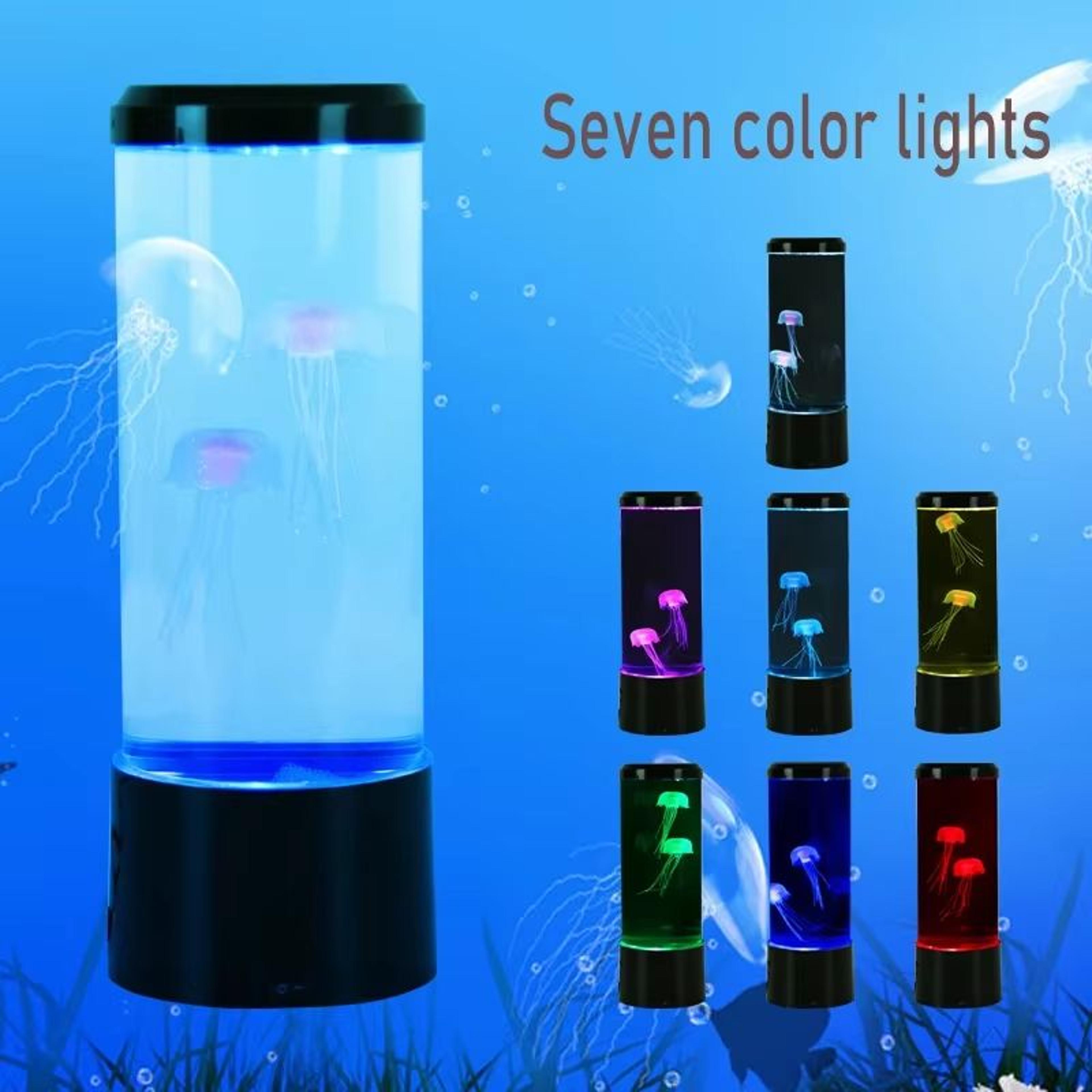 jellyfish led night light rgb color changing aquarium lamp with remote