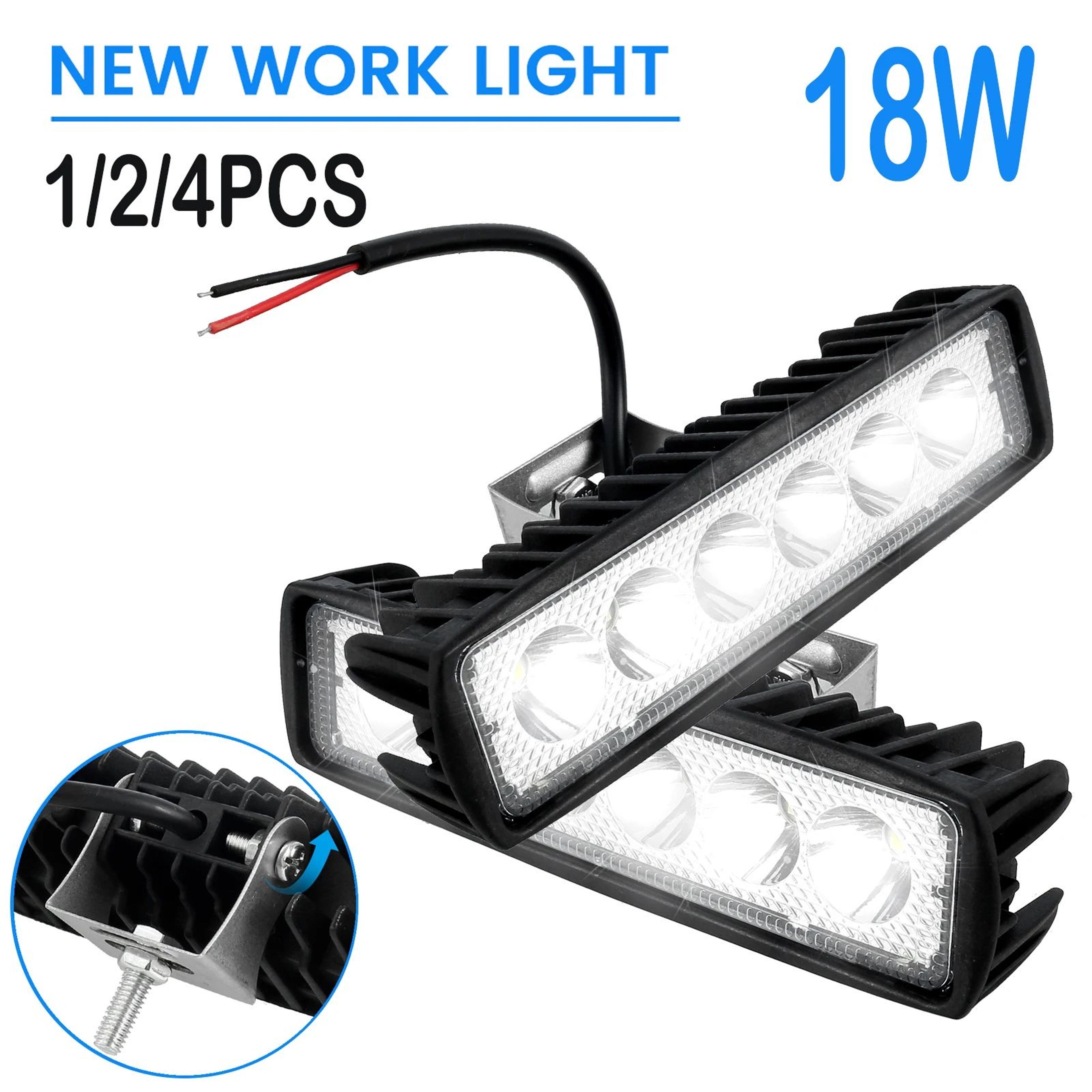 18w waterproof led work light bar 6000k off road flood spot driving light (12v)
