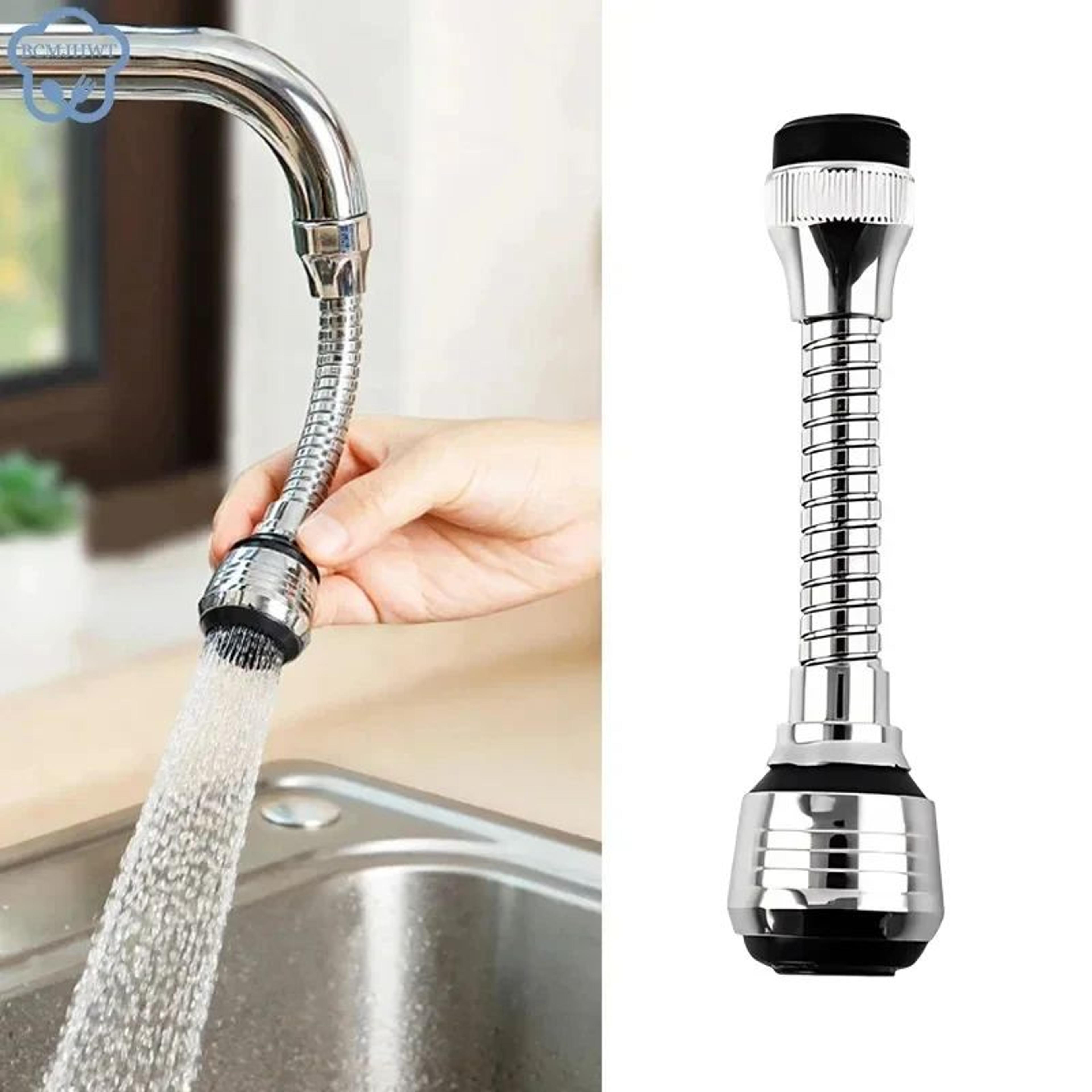360° rotating stainless steel faucet sprayer extender water saving anti splash tap attachment