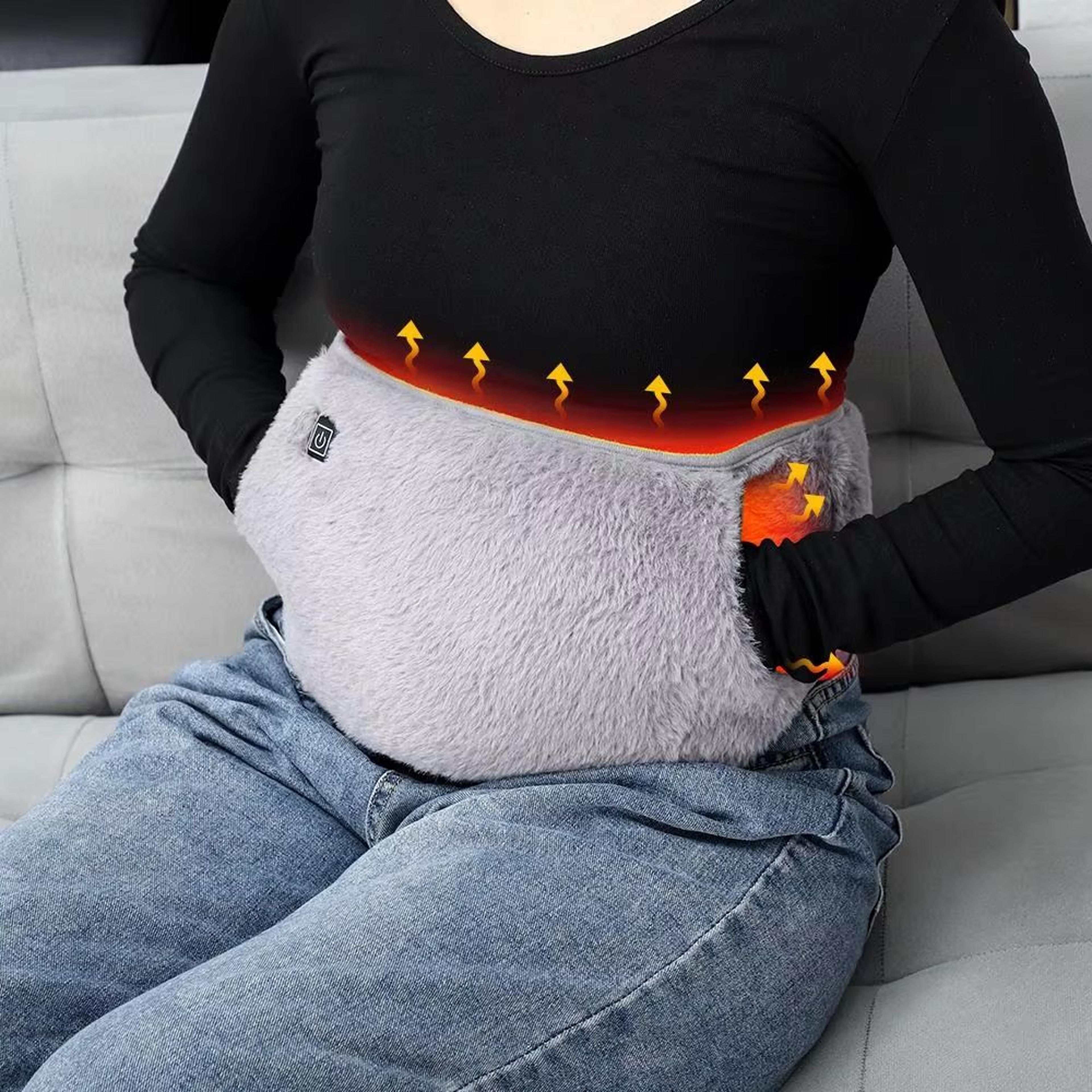 rechargeable menstrual heating belt usb electric waist warmer for period pain relief