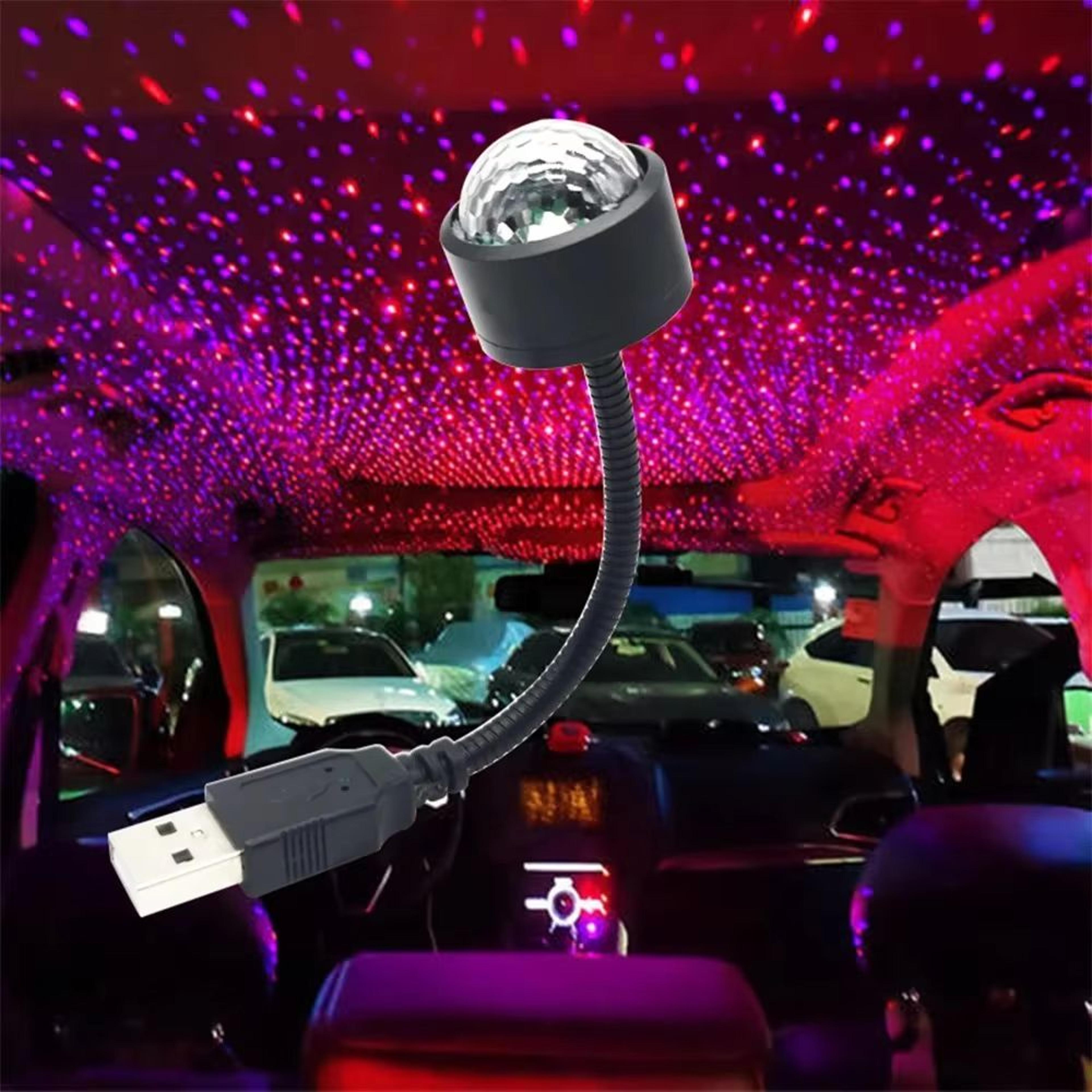 starglow usb galaxy car roof projector light with adjustable head
