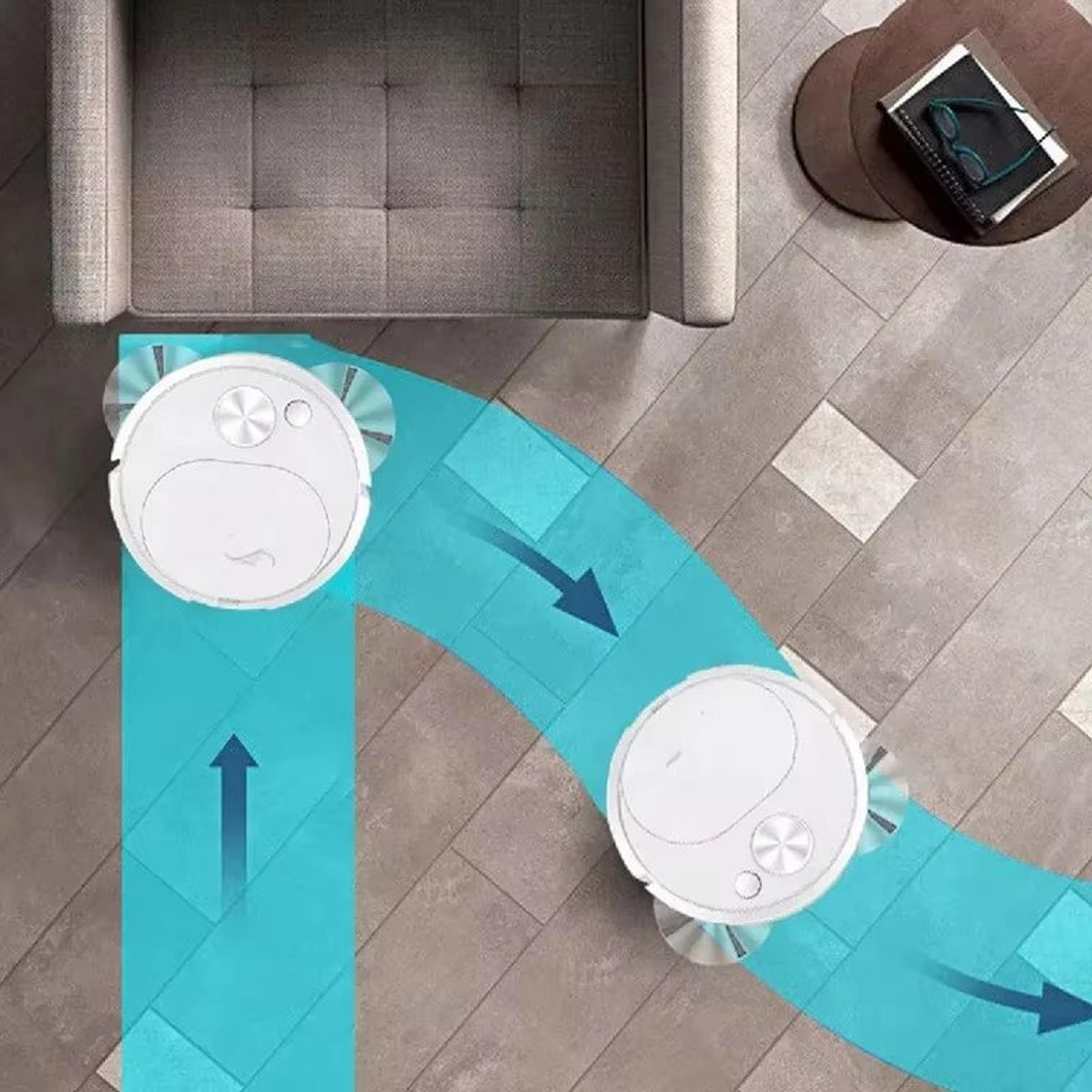 3-in-1 robot vacuum cleaner with 1500pa suction usb rechargeable smart floor sweeper mop