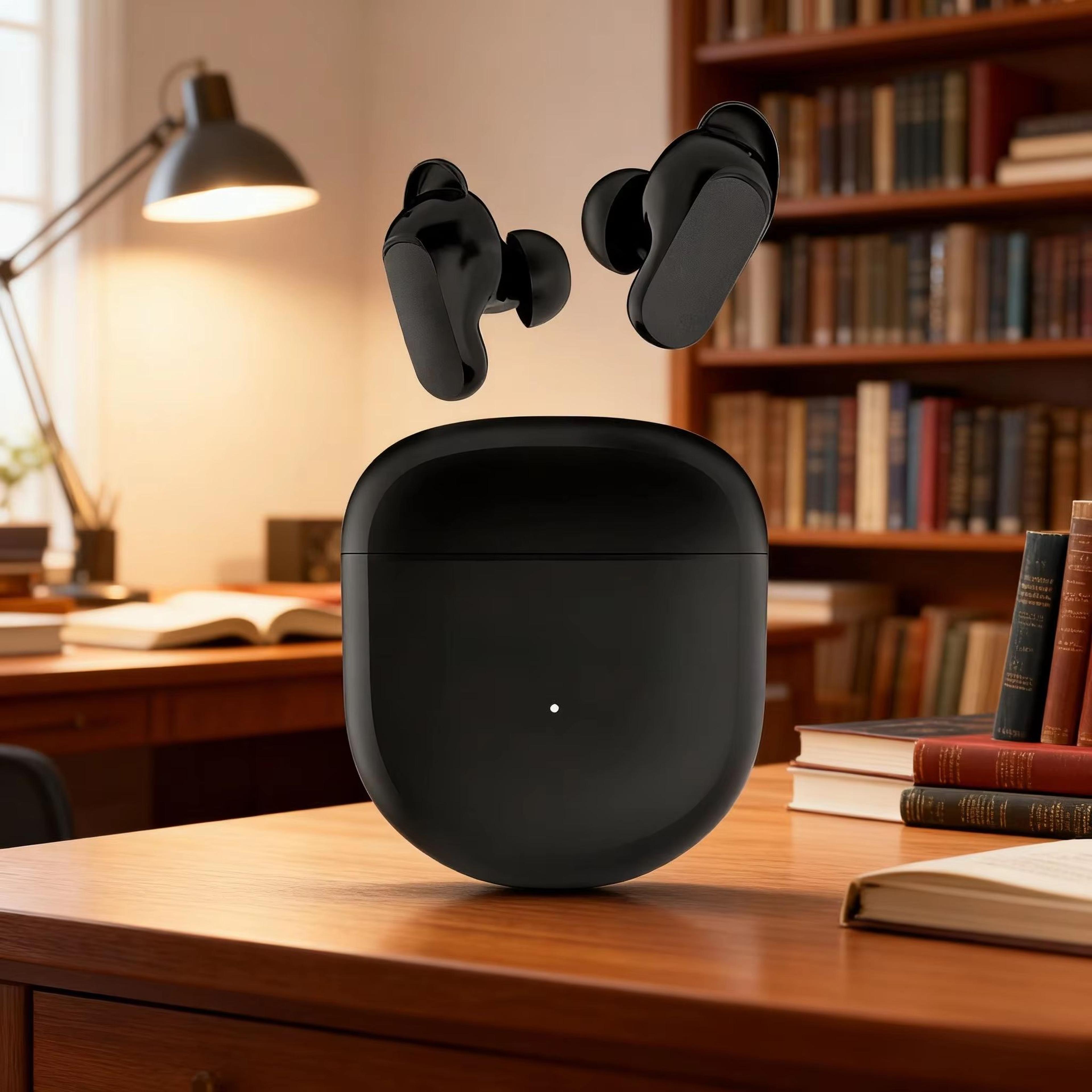wireless bluetooth in ear earbuds with active noise cancellation and charging case