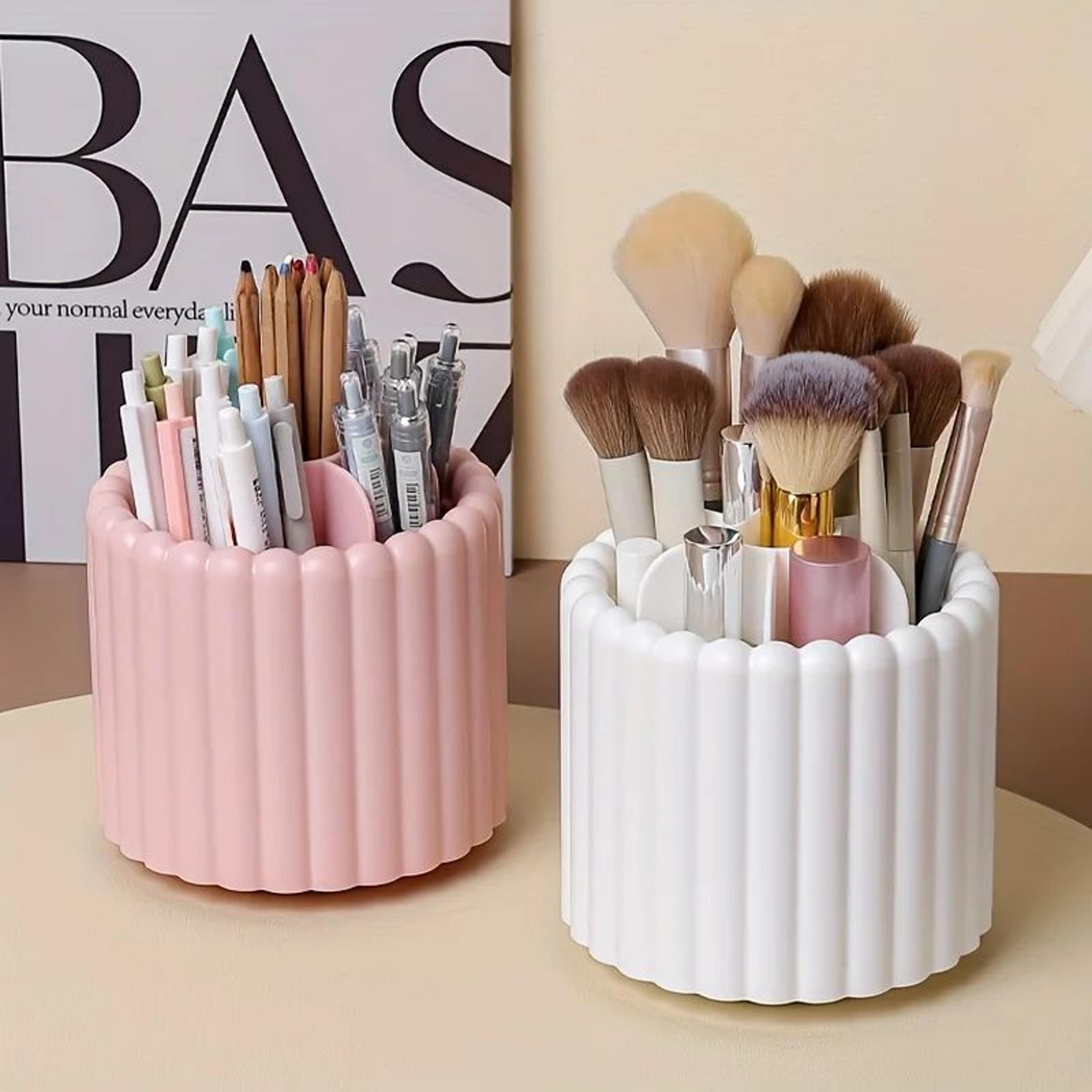 360 rotating desk organizer pen holder multi functional space saving storage