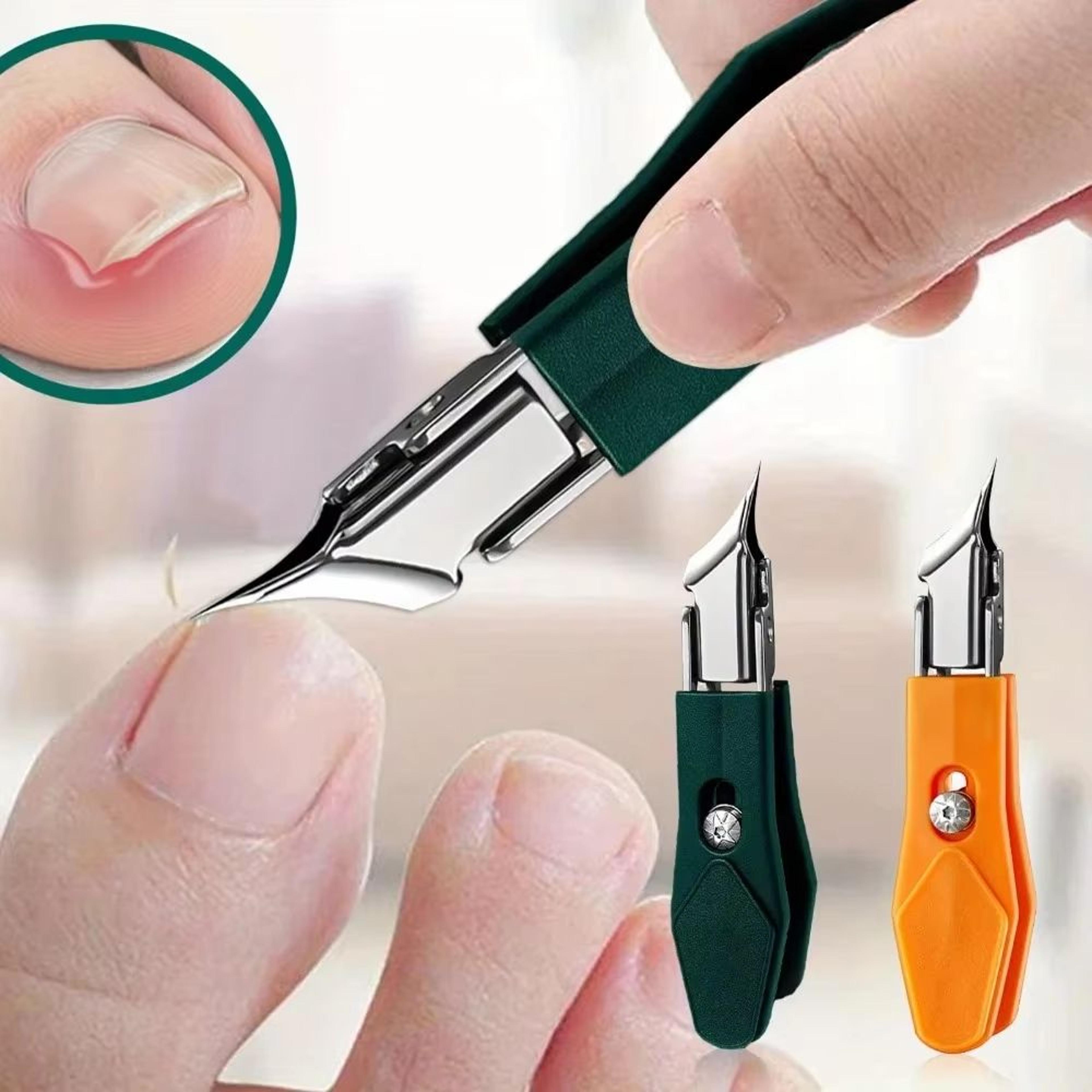 25° slant edge ingrown toenail clipper wide opening stainless steel precision trimmer