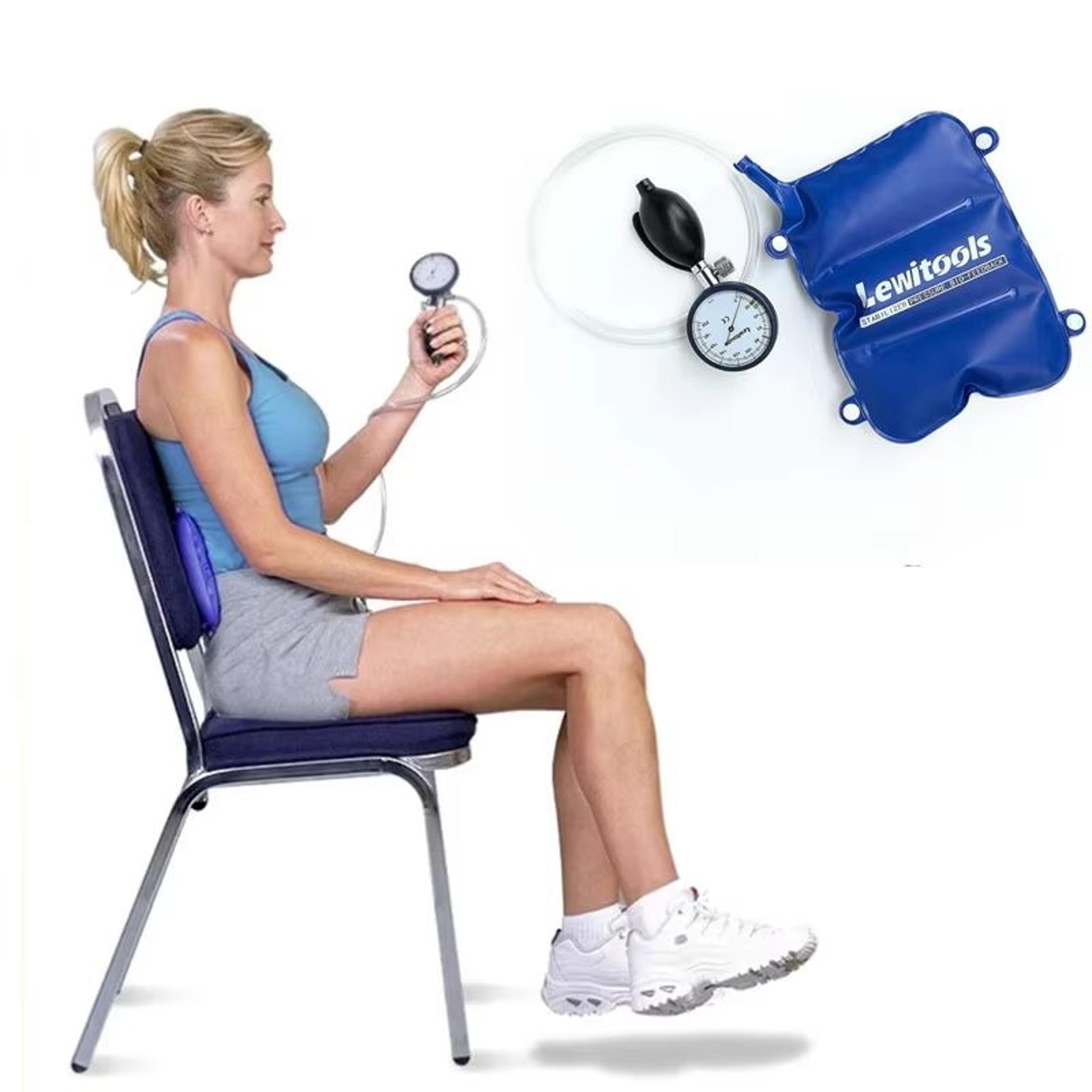 pressure biofeedback stabilizer core muscle trainer with air gauge for posture and rehab