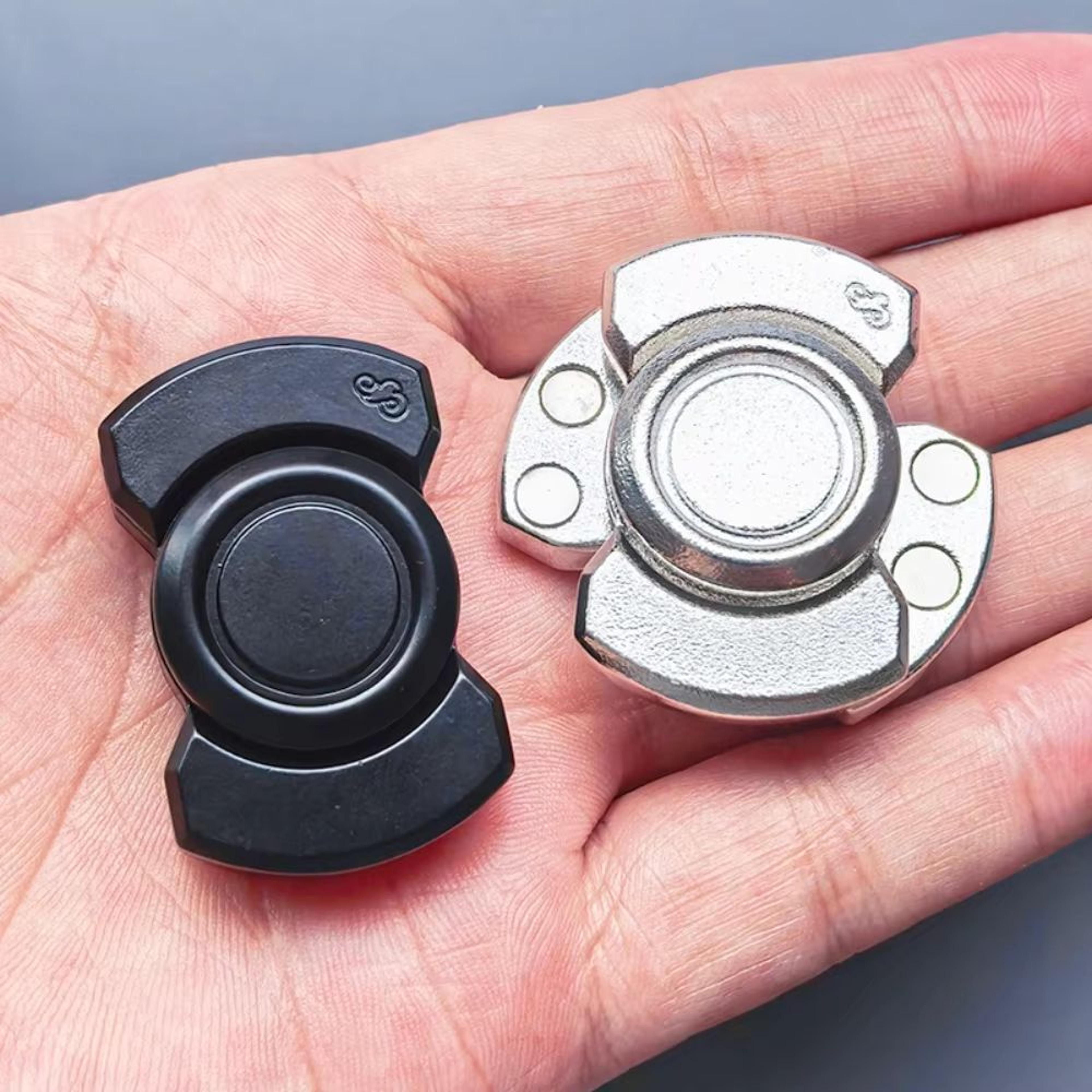 metal magnetic slider gyroscope fidget toy card mini edc stress relief spinner