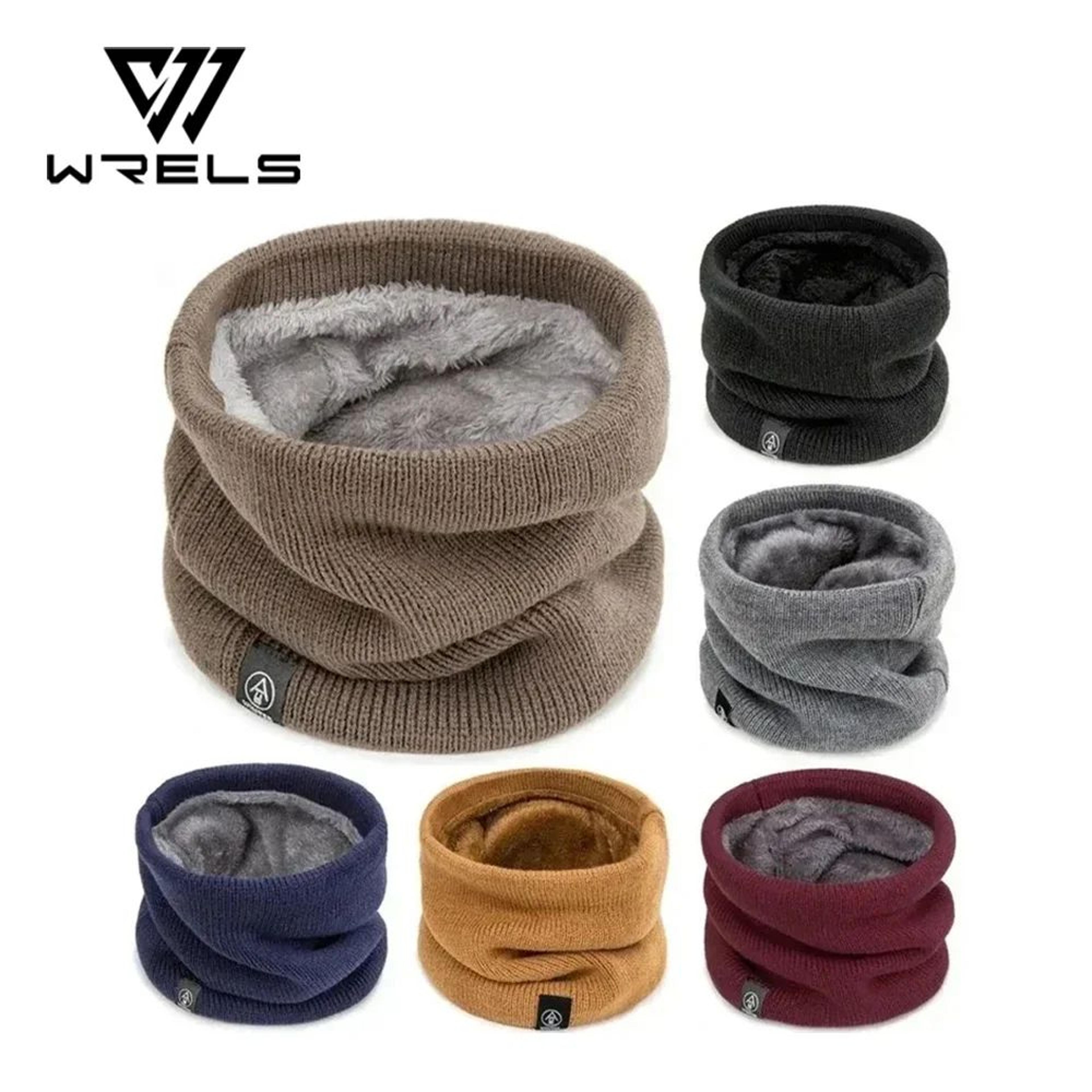 thick plush winter neck gaiter scarf for windproof outdoor warmth