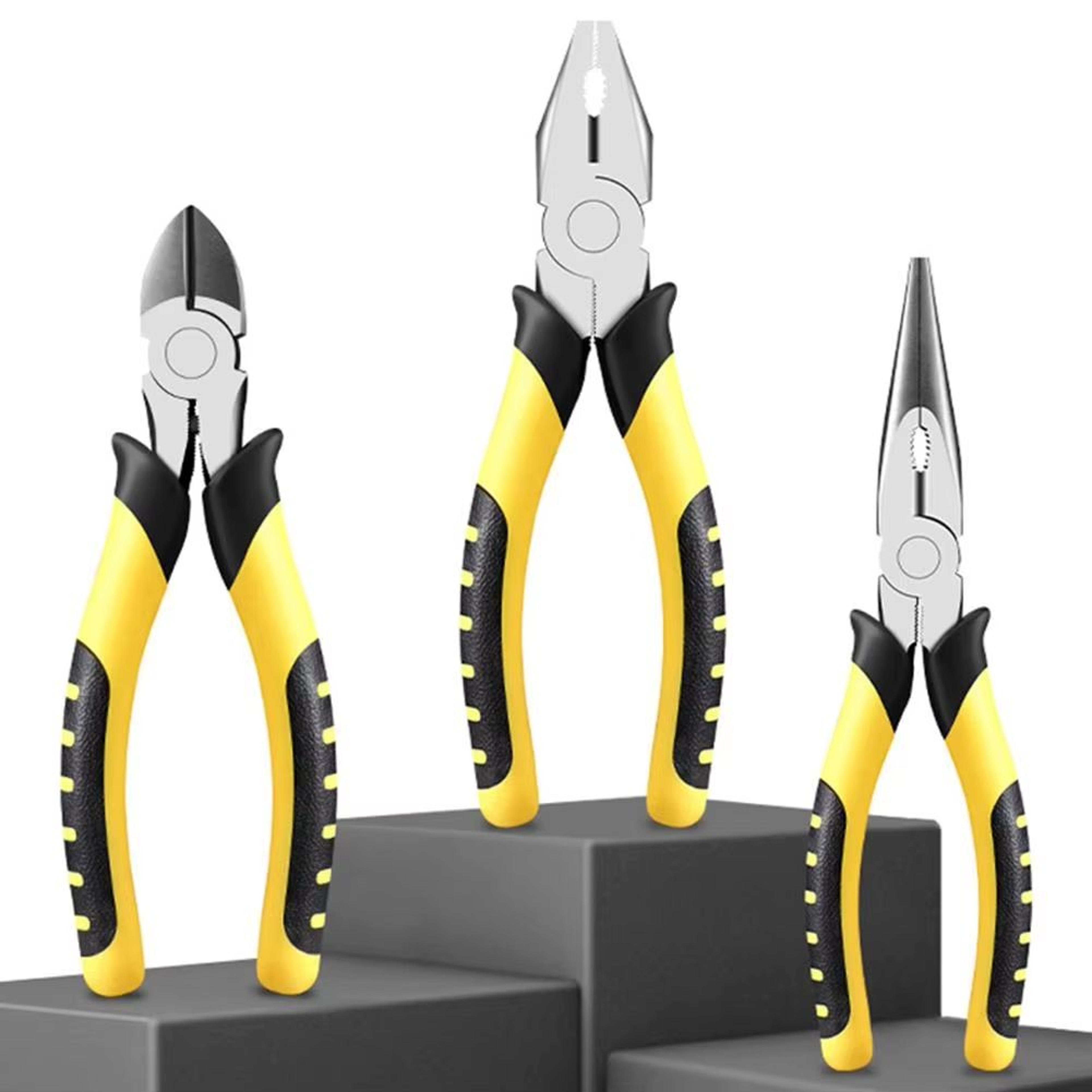 multifunctional universal wire cutter pliers with needle nose and crimping tool