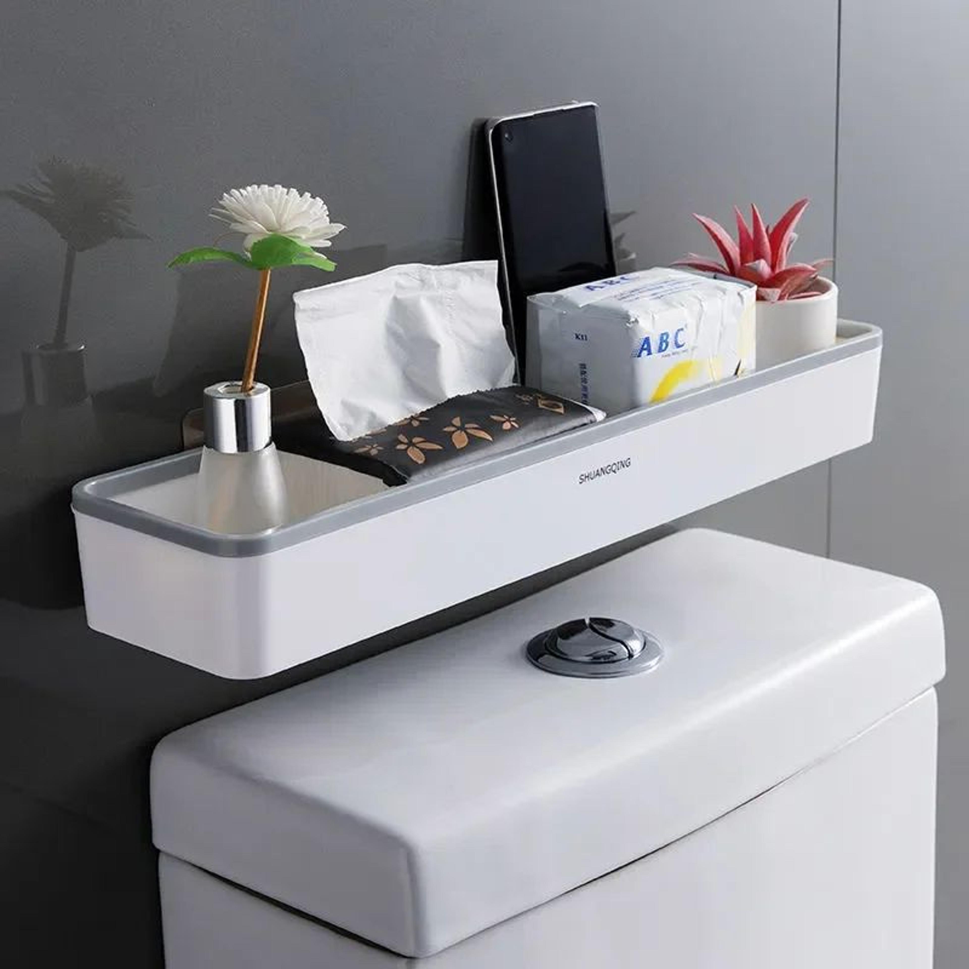 wall mounted over toilet storage rack no drill bathroom organizer shelf
