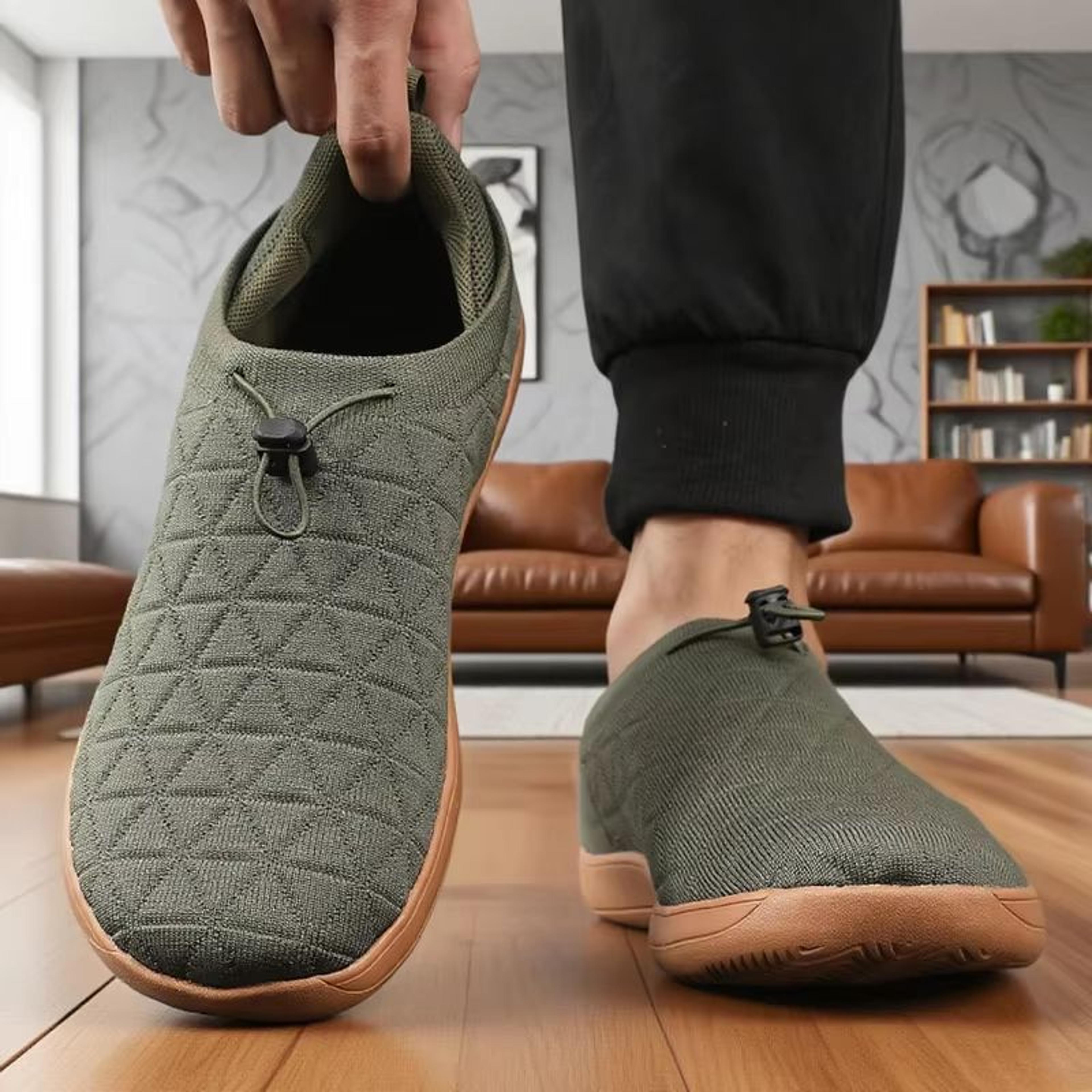 wide toe box barefoot sneakers for men breathable zero drop minimalist running shoes