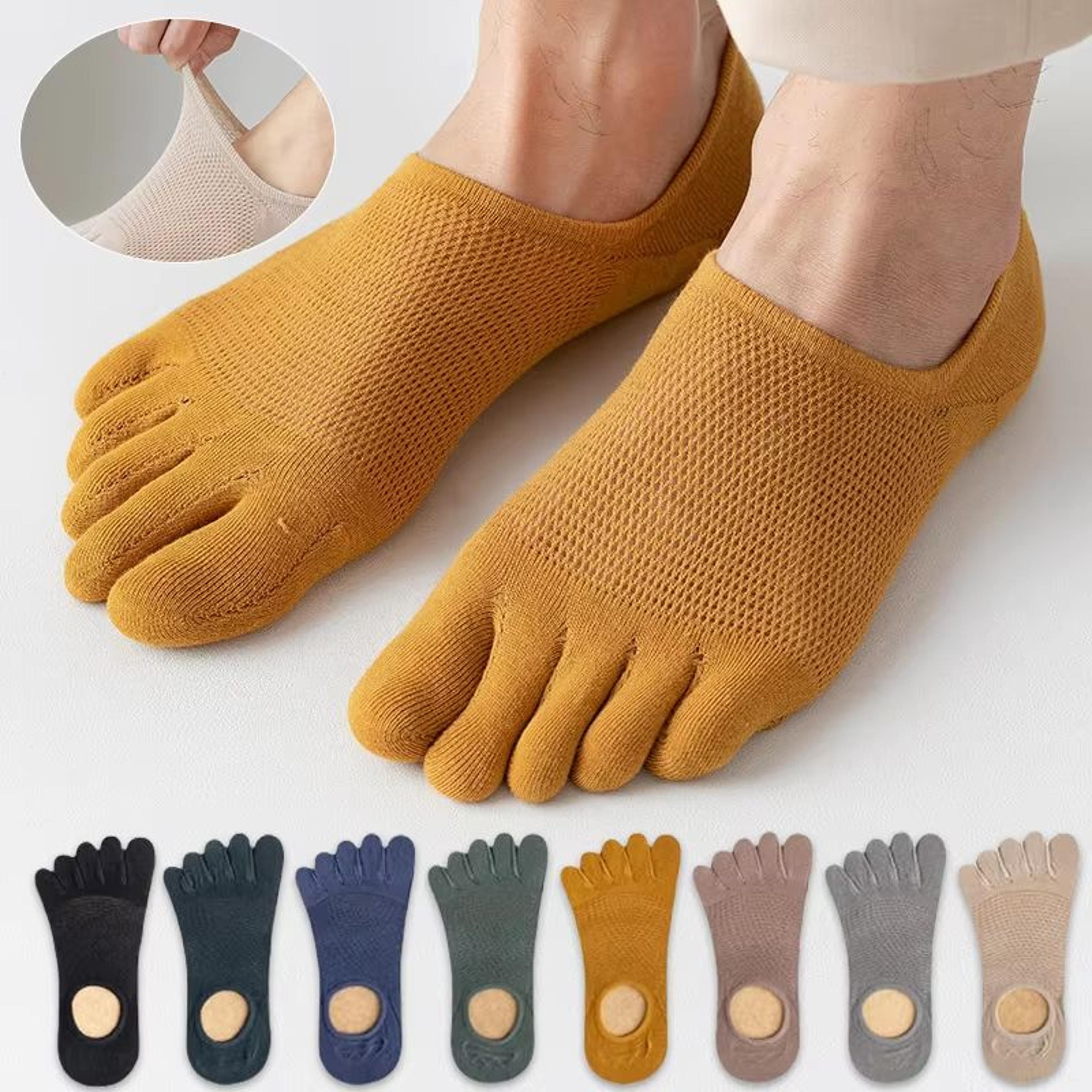 men's five toe socks breathable sweat absorbing odor resistant finger socks set
