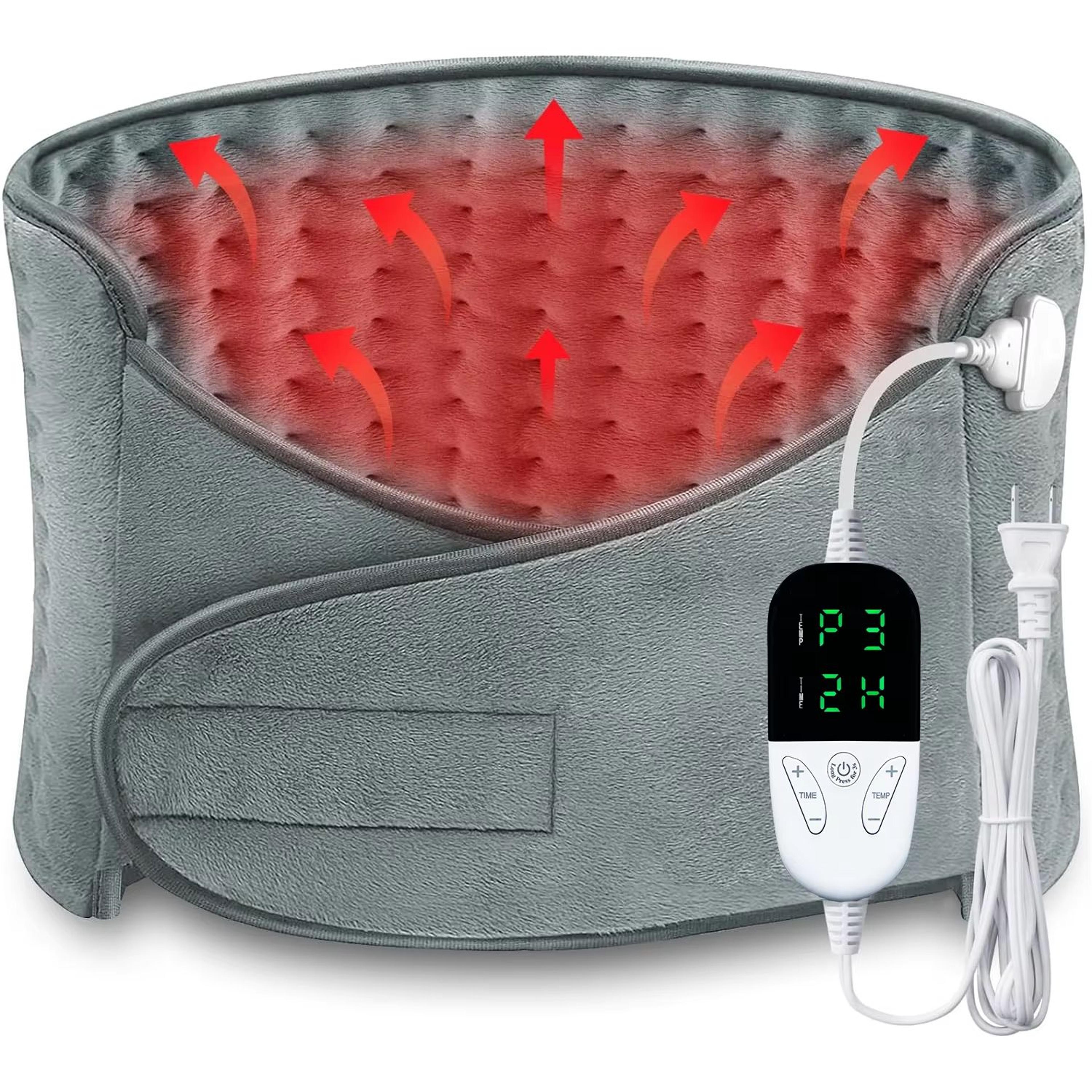 portable electric heating waist belt adjustable temperature lumbar warm wrap