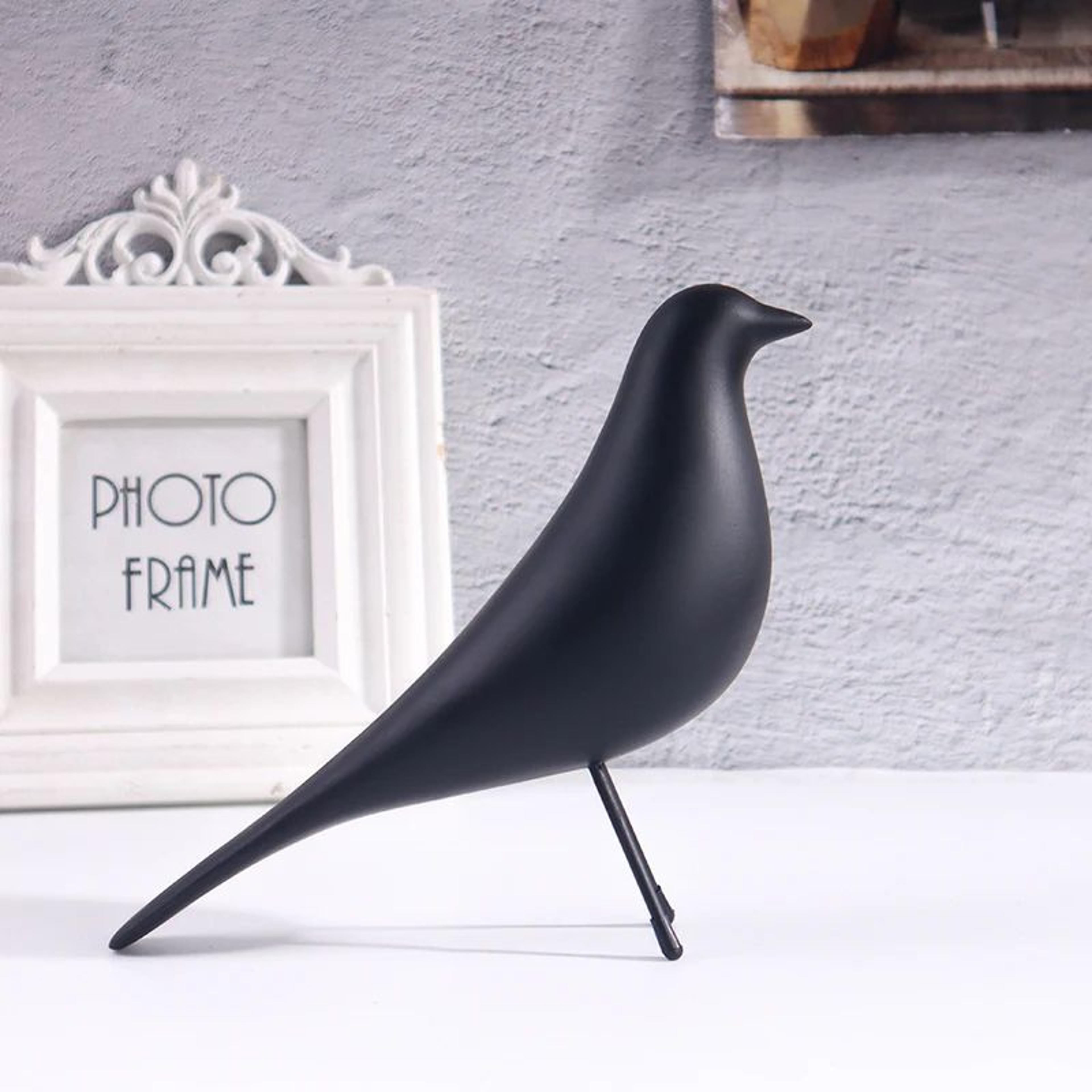 nordic minimalist bird sculpture resin ornament for modern home decor