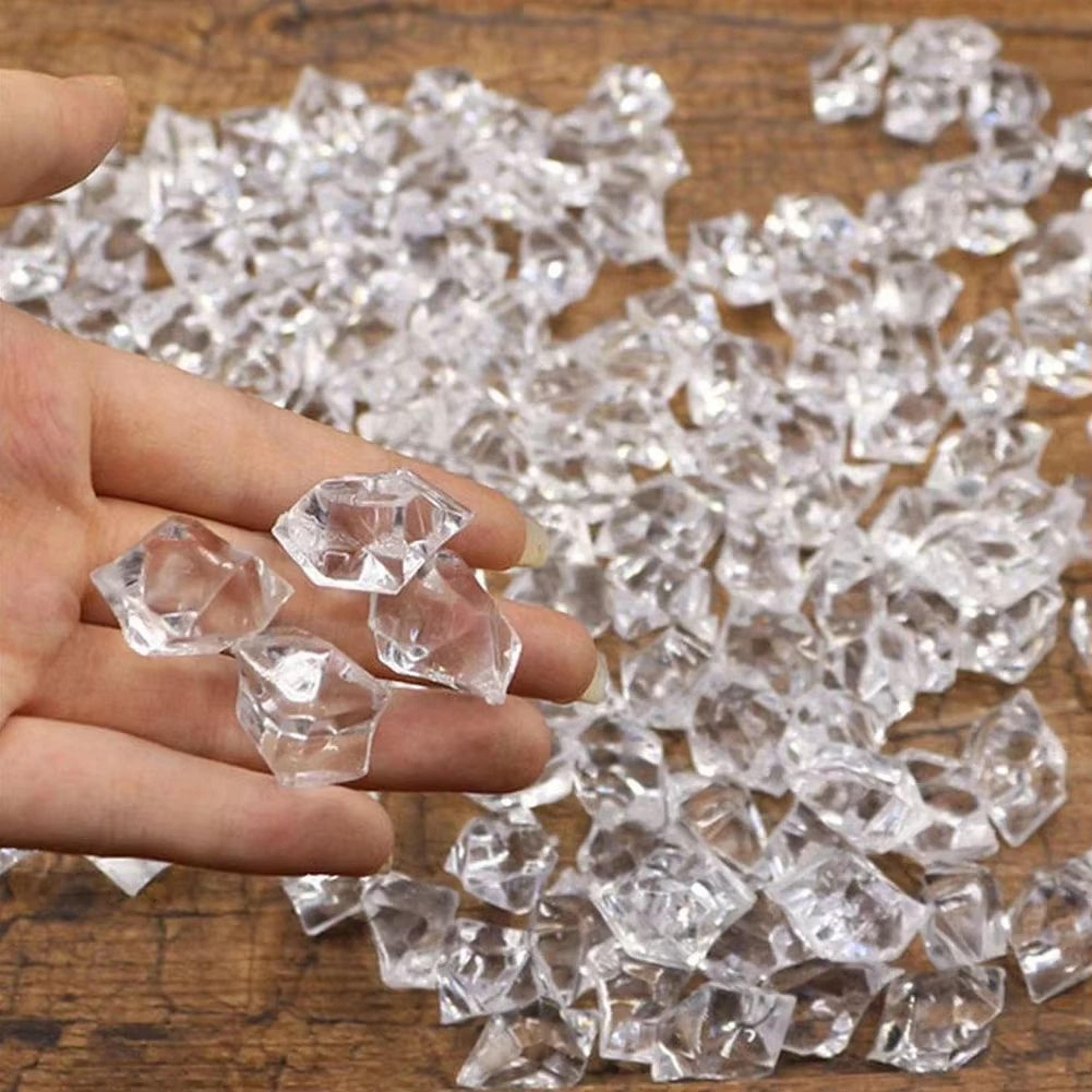 crystal clear acrylic ice gems vase filler for elegant event decor